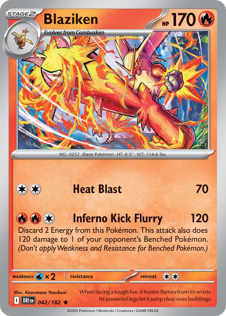 Rare sv10-042 holo – Pokémon Blaziken - 042/182 - Rare [sv10-042] [Holo]
