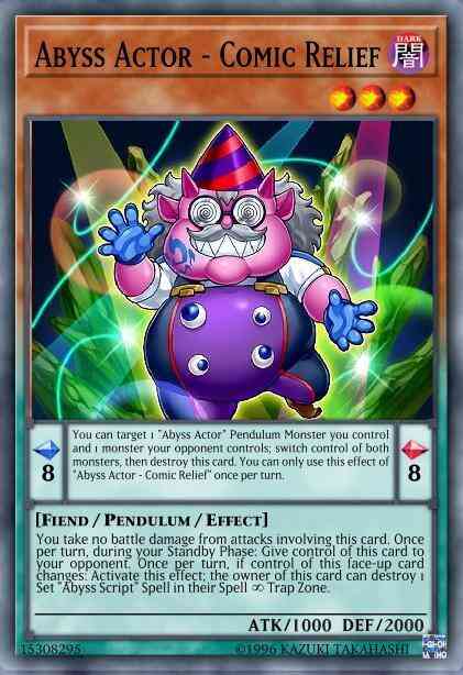 Yu-Gi-Oh! Abyss Actor - Comic Relief - LED3-EN046 - Rare - 1st Edition