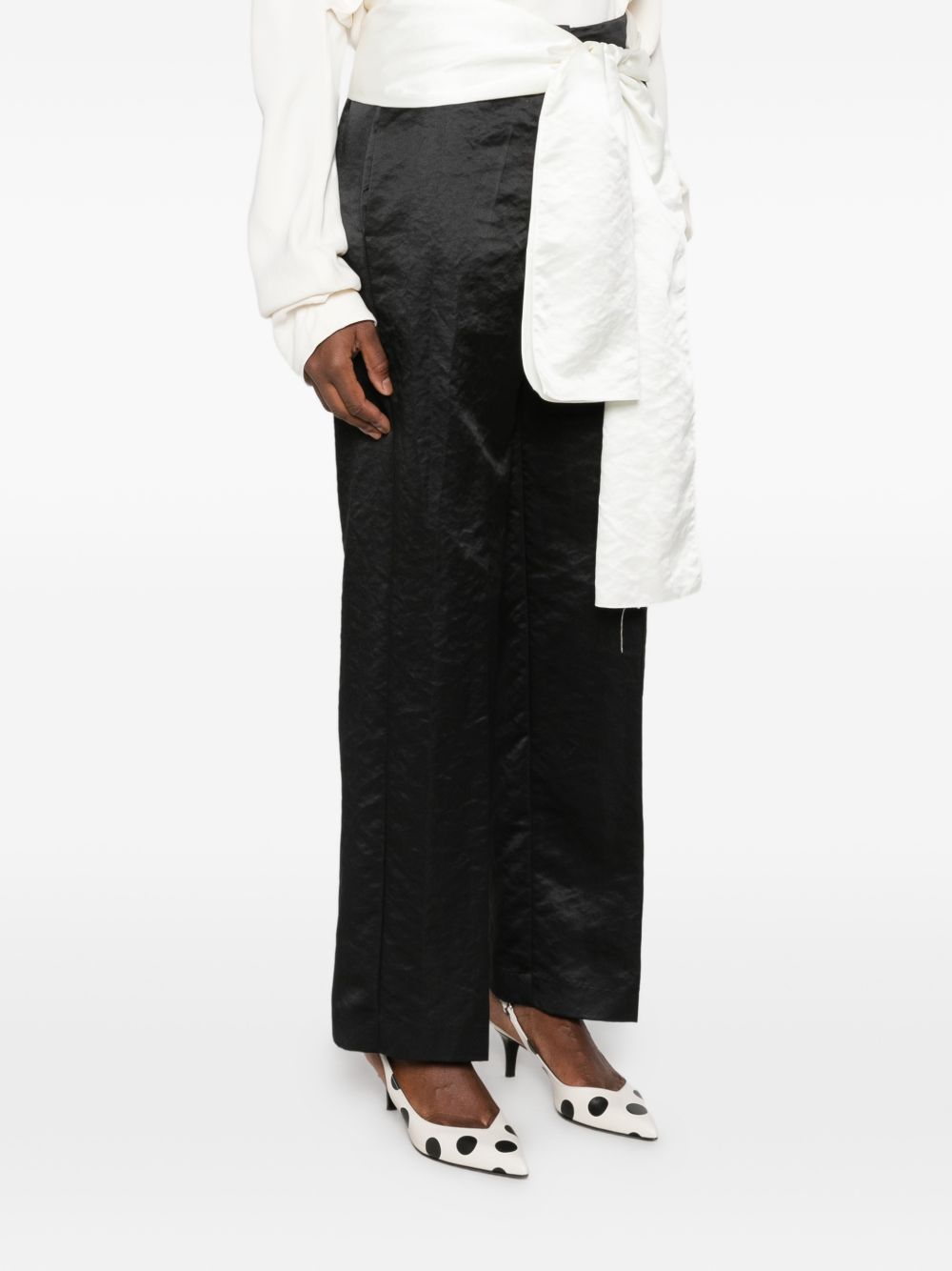 Forte Forte Trousers BLACK – Polyester 100 % - view 5