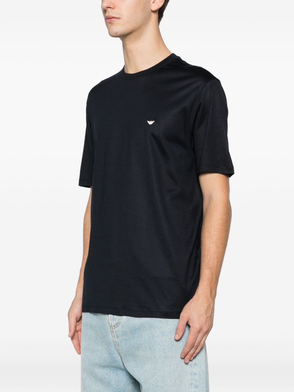 Emporio Armani Cotton blend t-shirt – 70% Lyocell, 30% Cotton - view 5