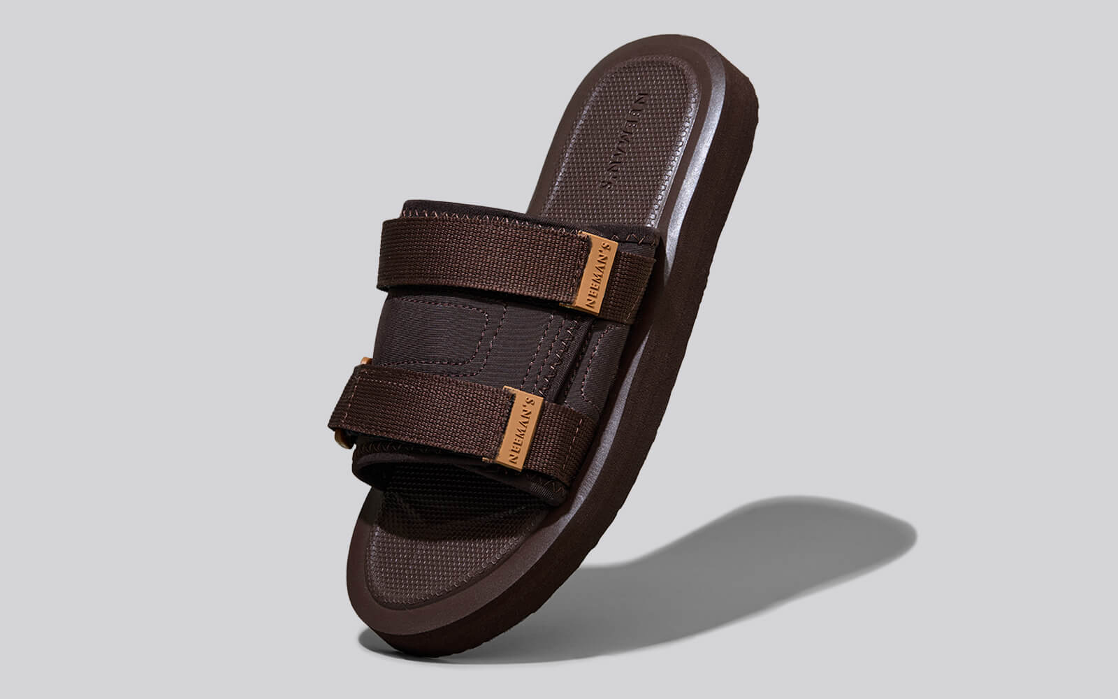 Neeman's Breezy Fluff Sandals : Brown - view 4