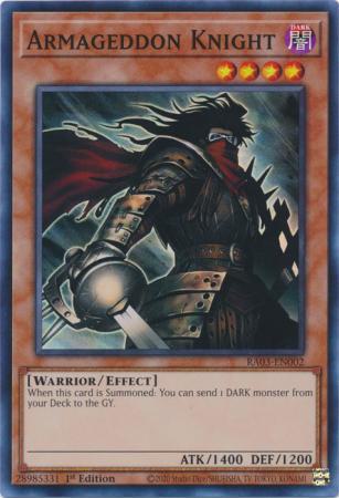 Yu-Gi-Oh! Armageddon Knight - RA03-EN002 - Super Rare - 1st Edition