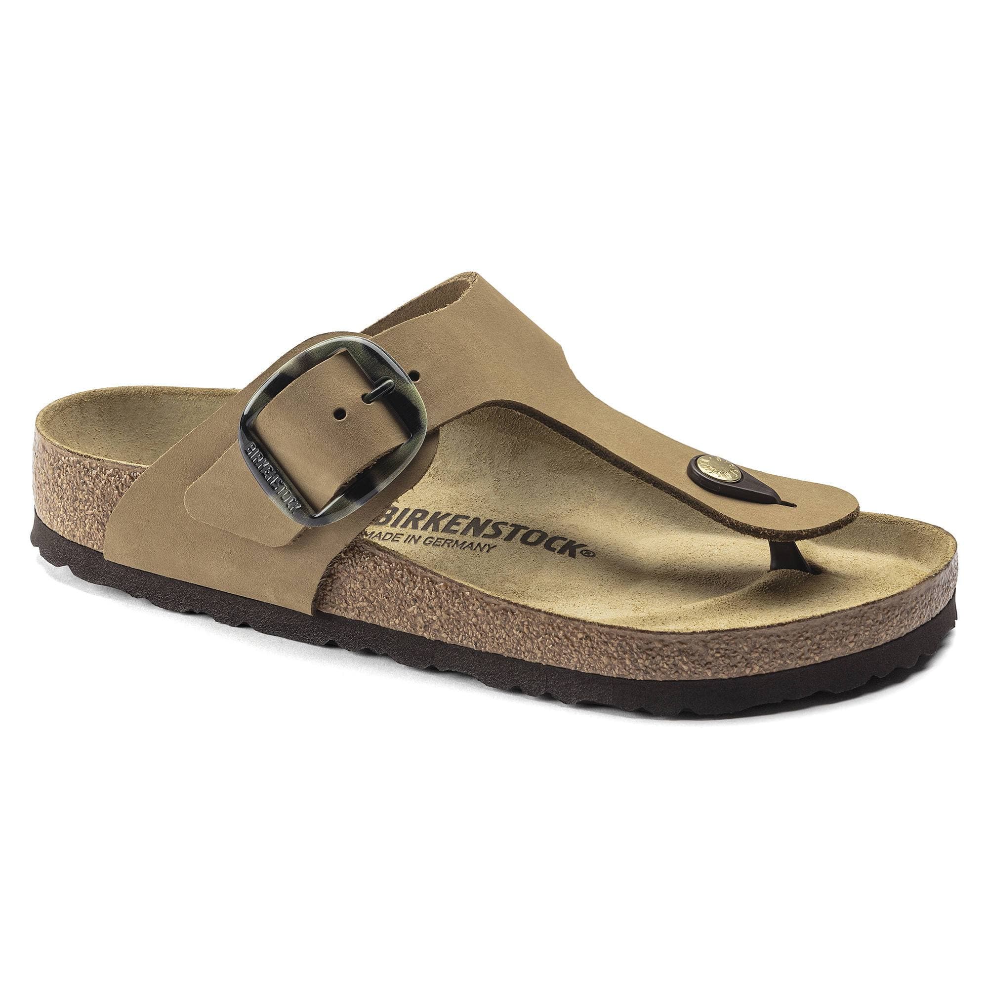 Birkenstock Gizeh Big Buckle Nubuck Leather – Green Green/Mud Green - view 8