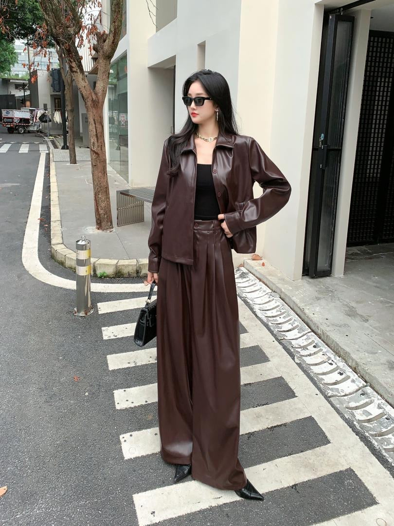 Alamode By Akanksha Biro Leather Premium Coord Set - 2