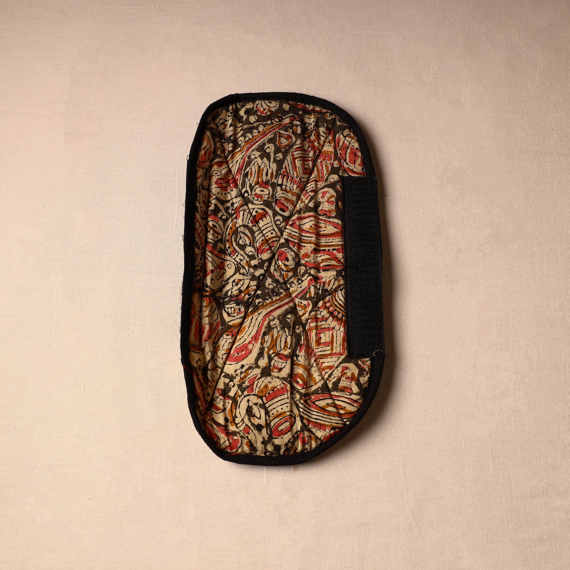 JALPARI Black - Kalamkari Block Printed Handmade Fridge Handle Cover 17 - view 2