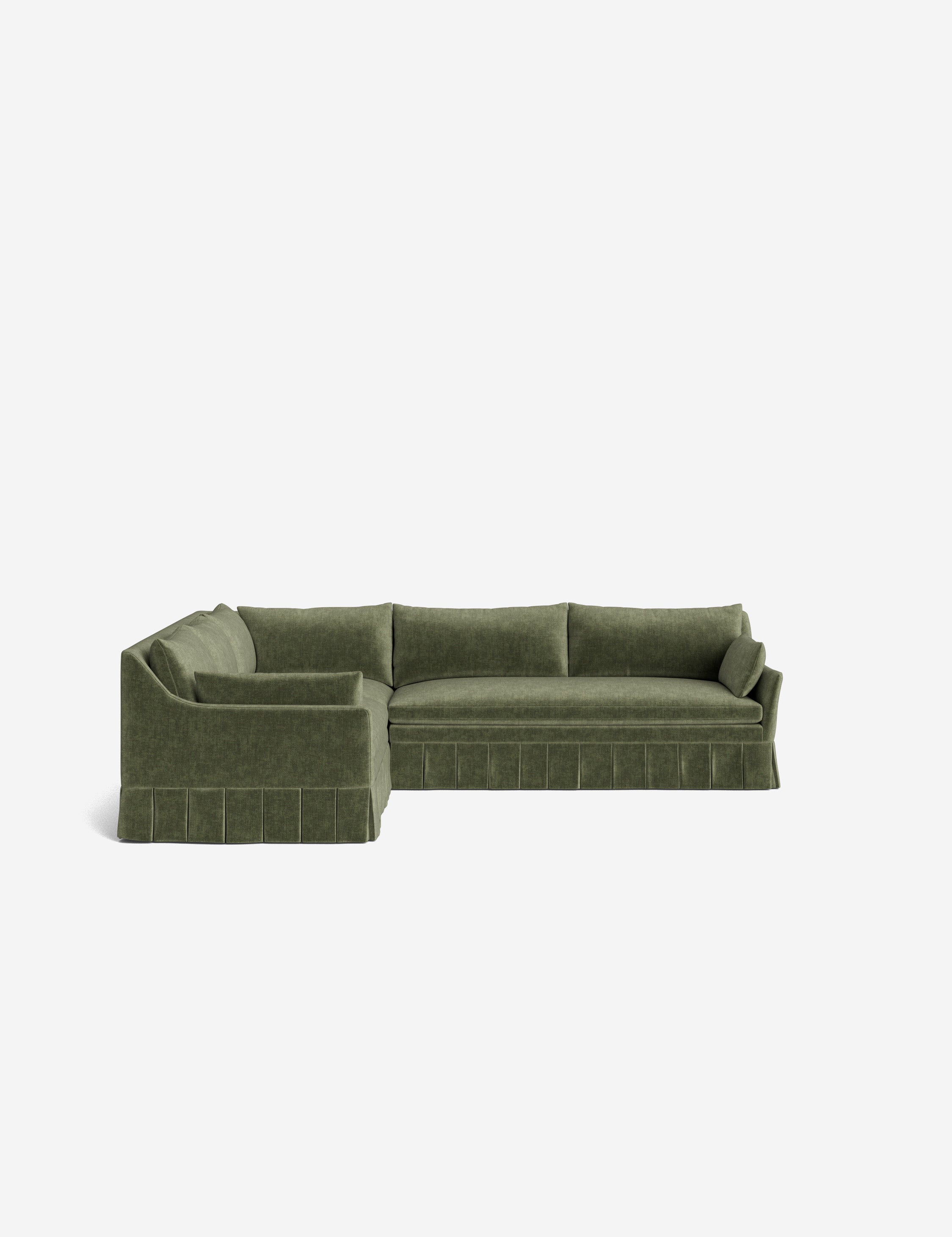 Lulu and Georgia Portola Luxe Depth Pleated Corner Sectional Sofa - view 107