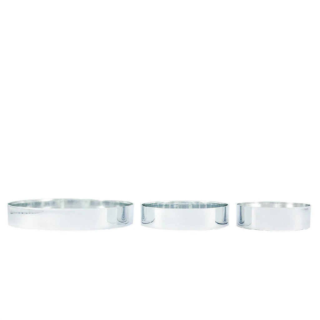 FiftyFlowers Silver Flower Design Tray