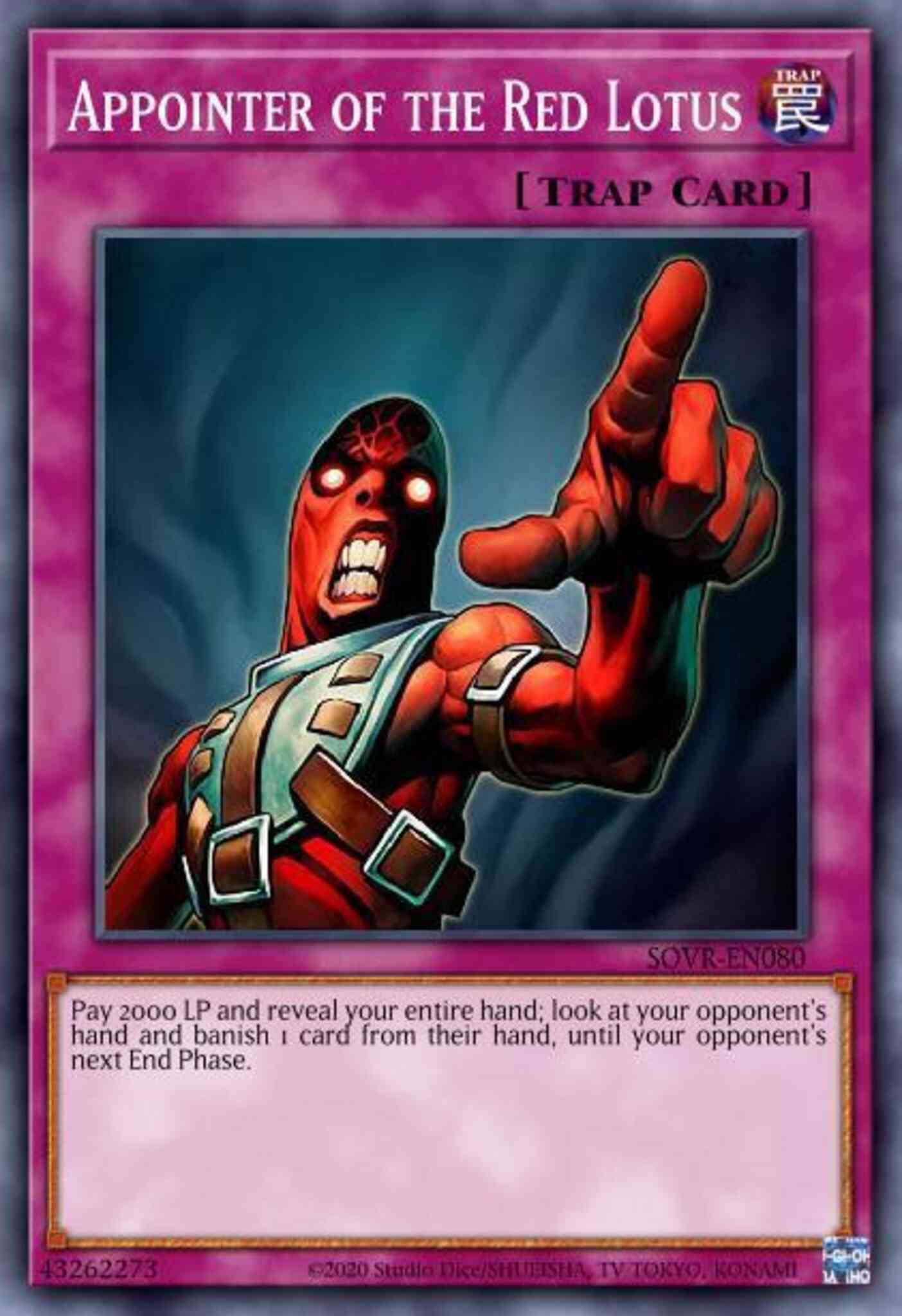 Yu-Gi-Oh! Appointer of the Red Lotus - SDFC-EN035 - Common - 1st Edition