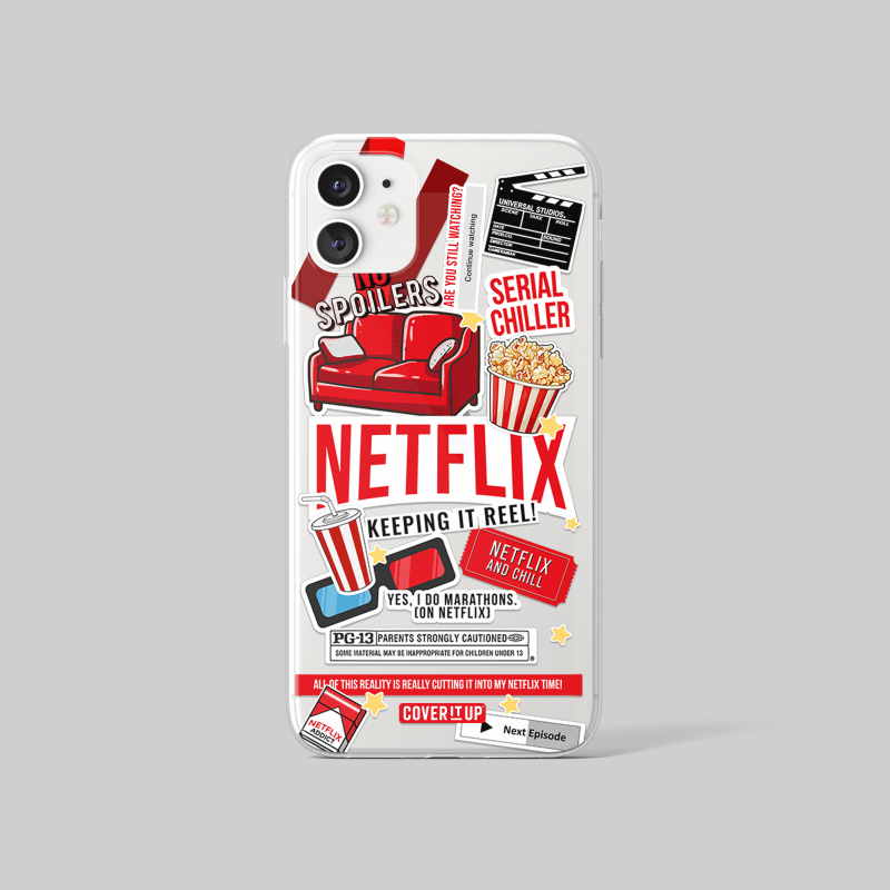Design Phone Cases Netflix Clear Silicone Case