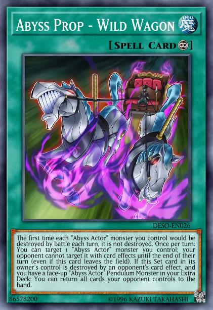 Yu-Gi-Oh! Abyss Prop - Wild Wagon - DESO-EN026 - Super Rare - 1st Edition