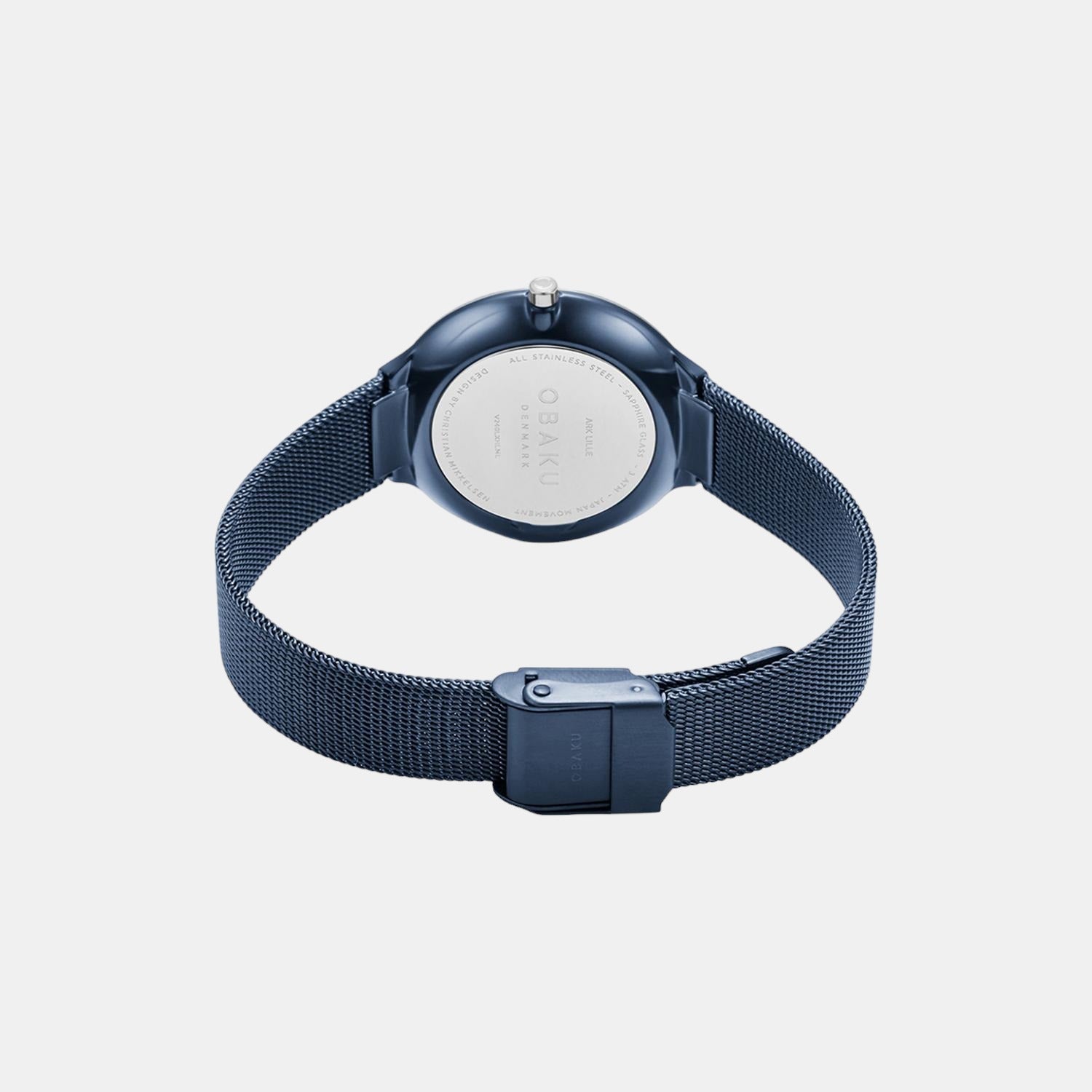Obaku Ark Lille Women Quartz Blue Dial Analog Stainless Steel Watch V240LXHLML - view 2