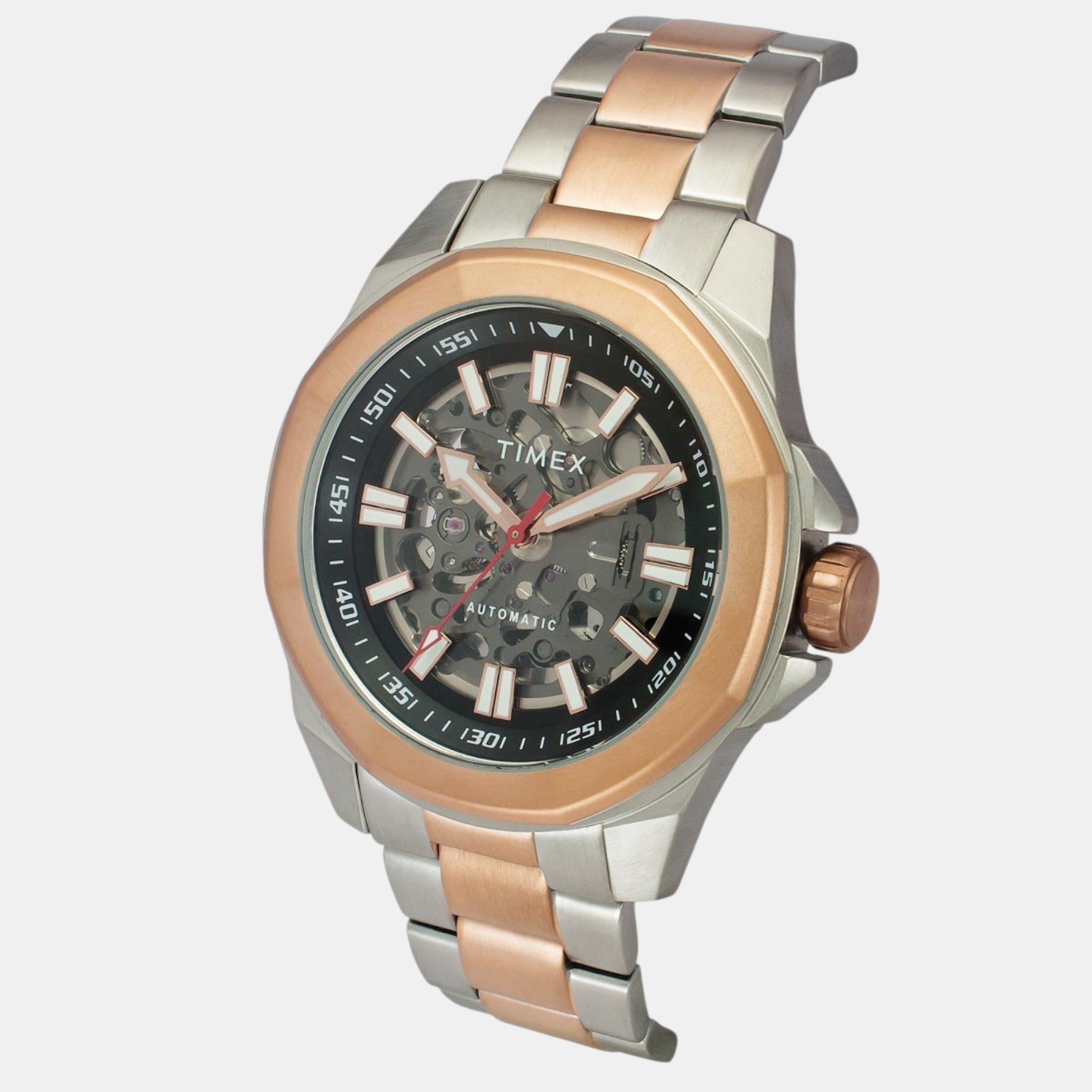Timex E Class Men Automatic Black Dial Analog Stainless Steel Watch TWEG24102 - view 2