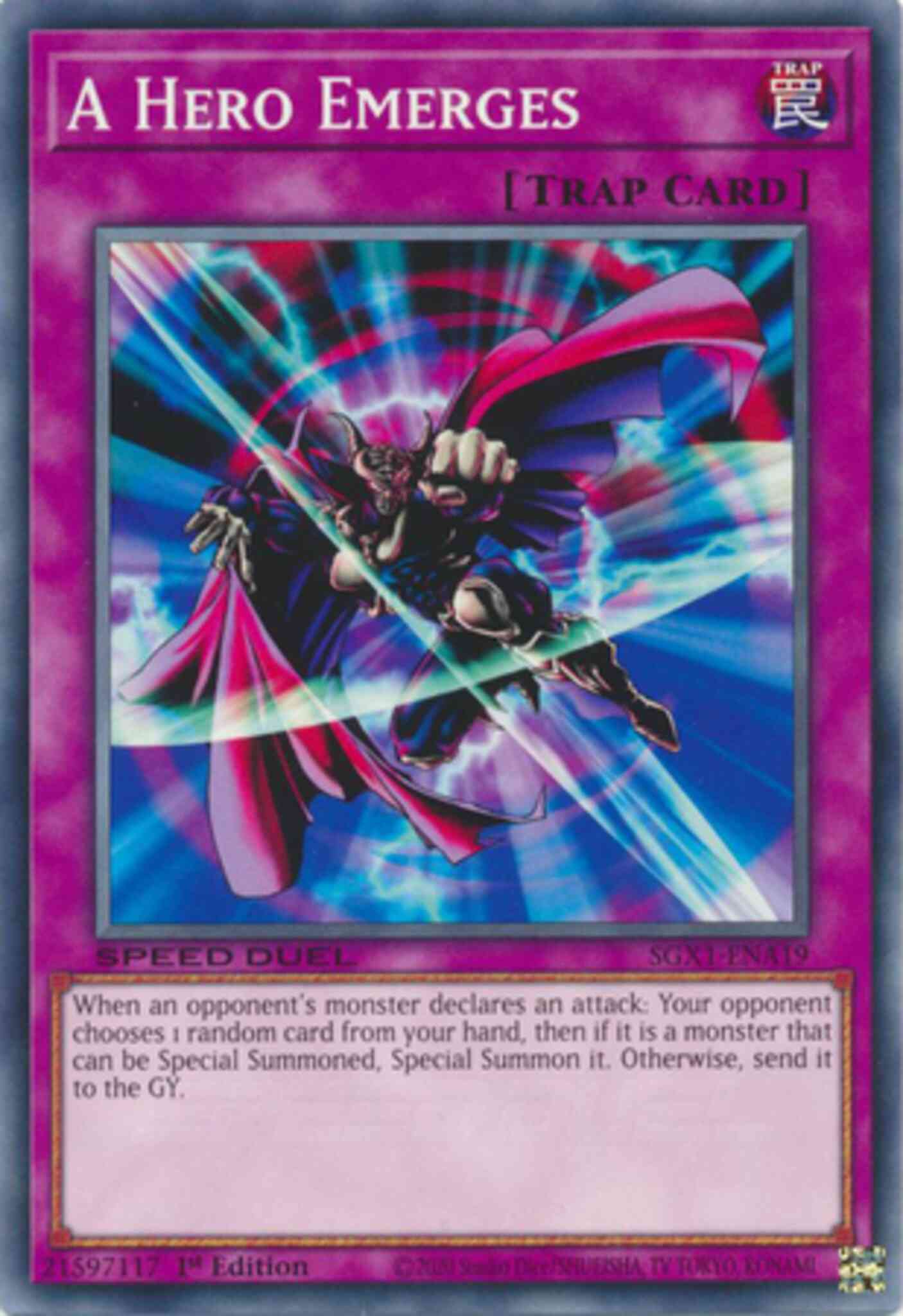 Yu-Gi-Oh! A Hero Emerges - SGX1-ENA19 - Common - 1st Edition