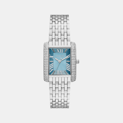 Michael Kors Emery Women Quartz Blue Dial Analog Stainless Steel Watch MK4829