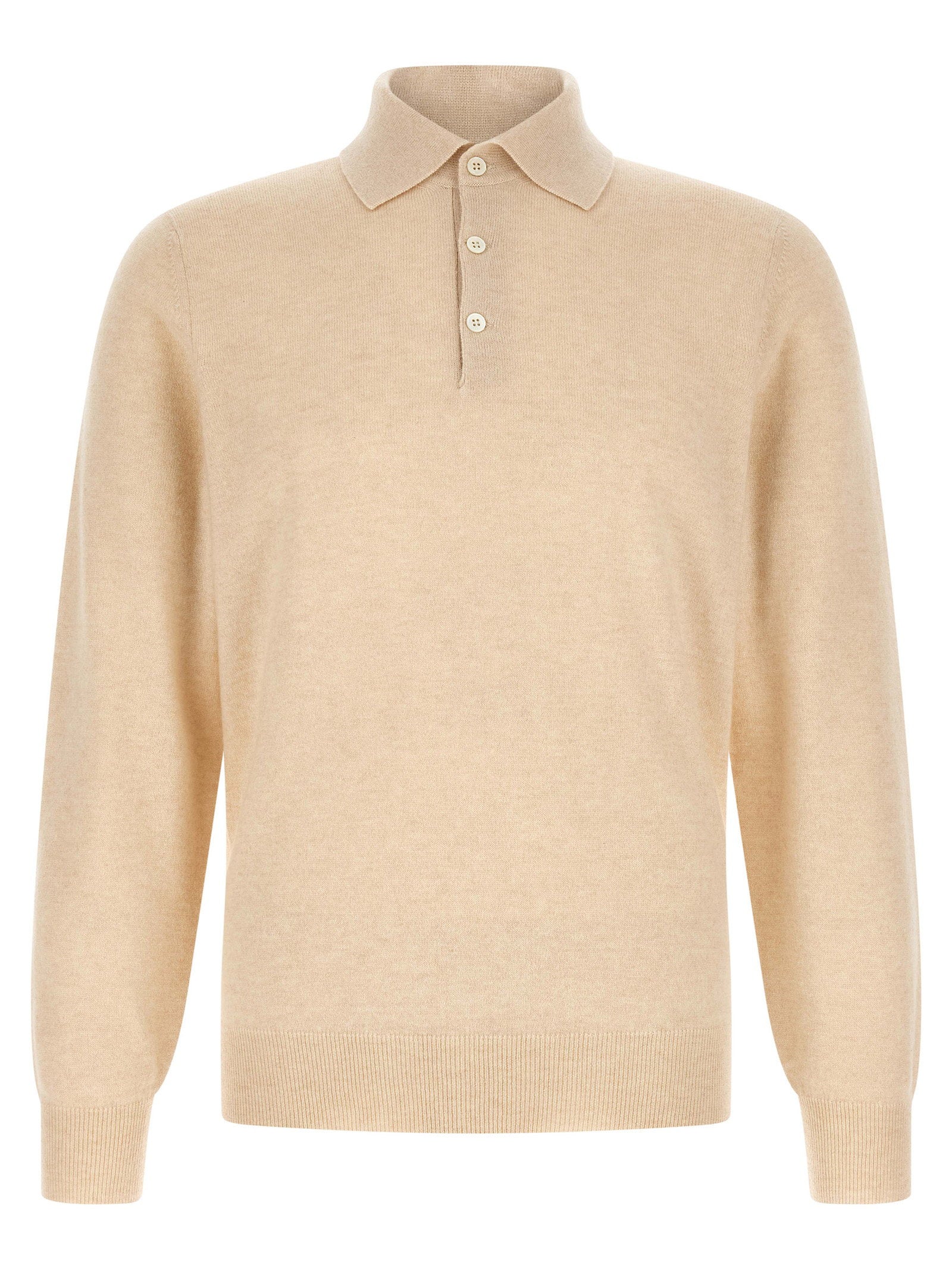 Brunello Cucinelli Cashmere Knit Polo Shirt – 100% cashmere