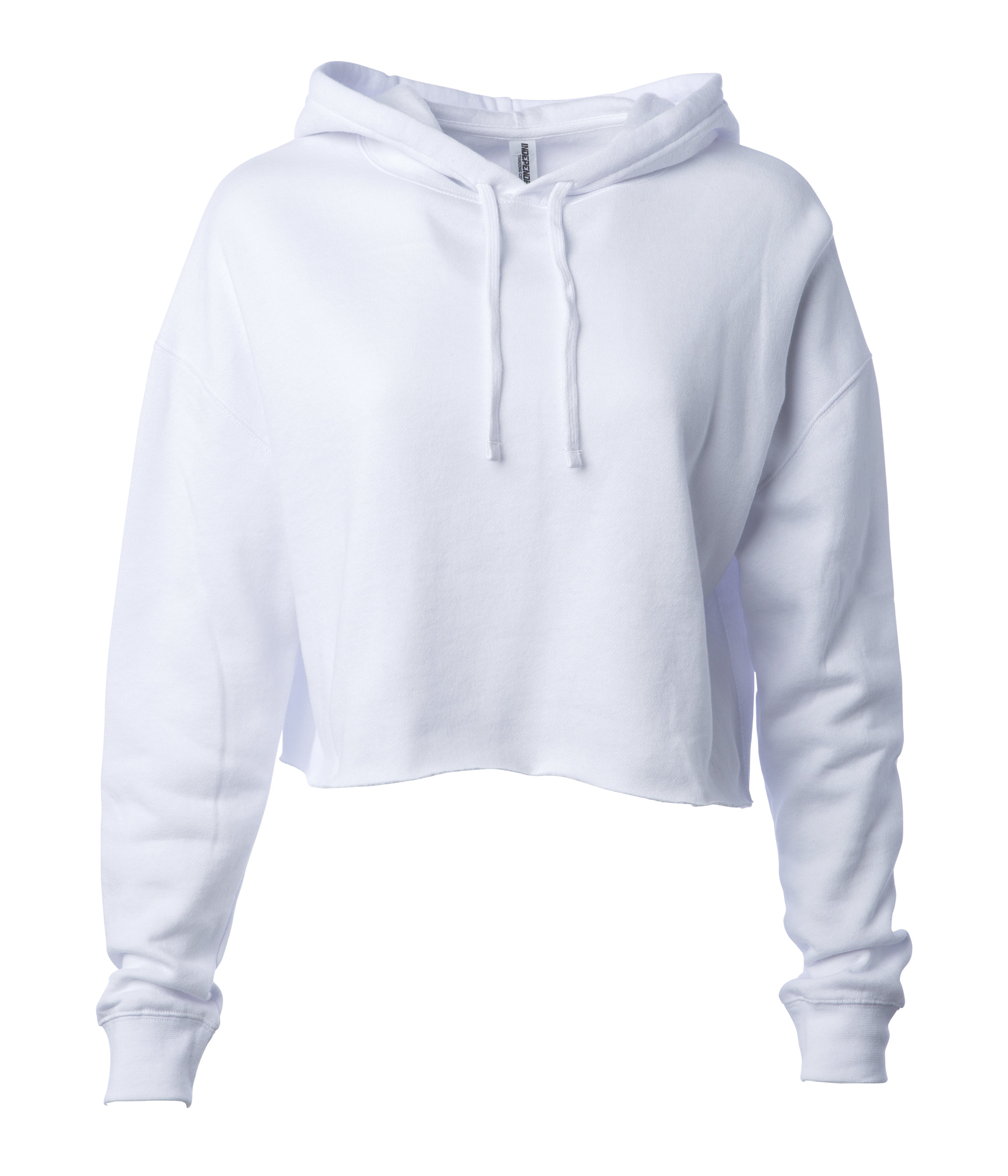 Independent Trading Company Women's Lightweight Crop Hooded Pullover - view 5