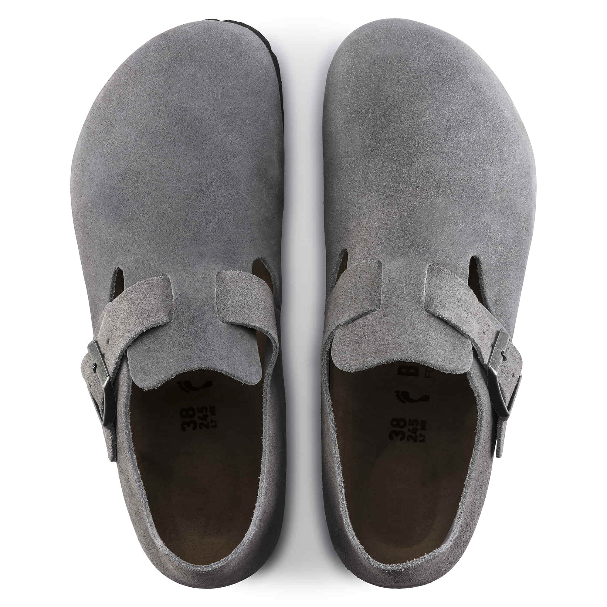 Birkenstock London Suede Leather – Gray Gray/Whale Gray - view 2