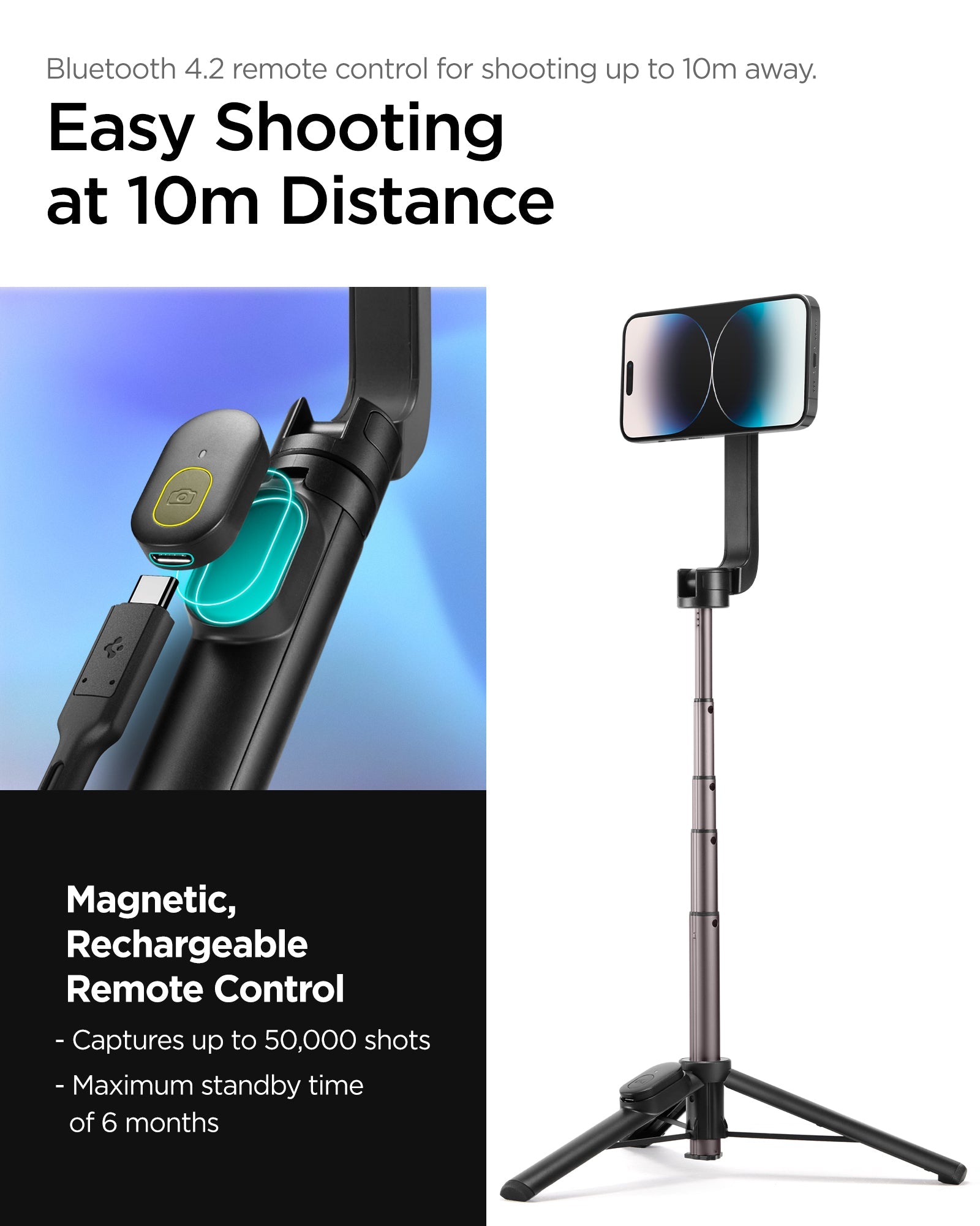 Accessories Tripod Selfie Stick (MagFit) – Black - view 16