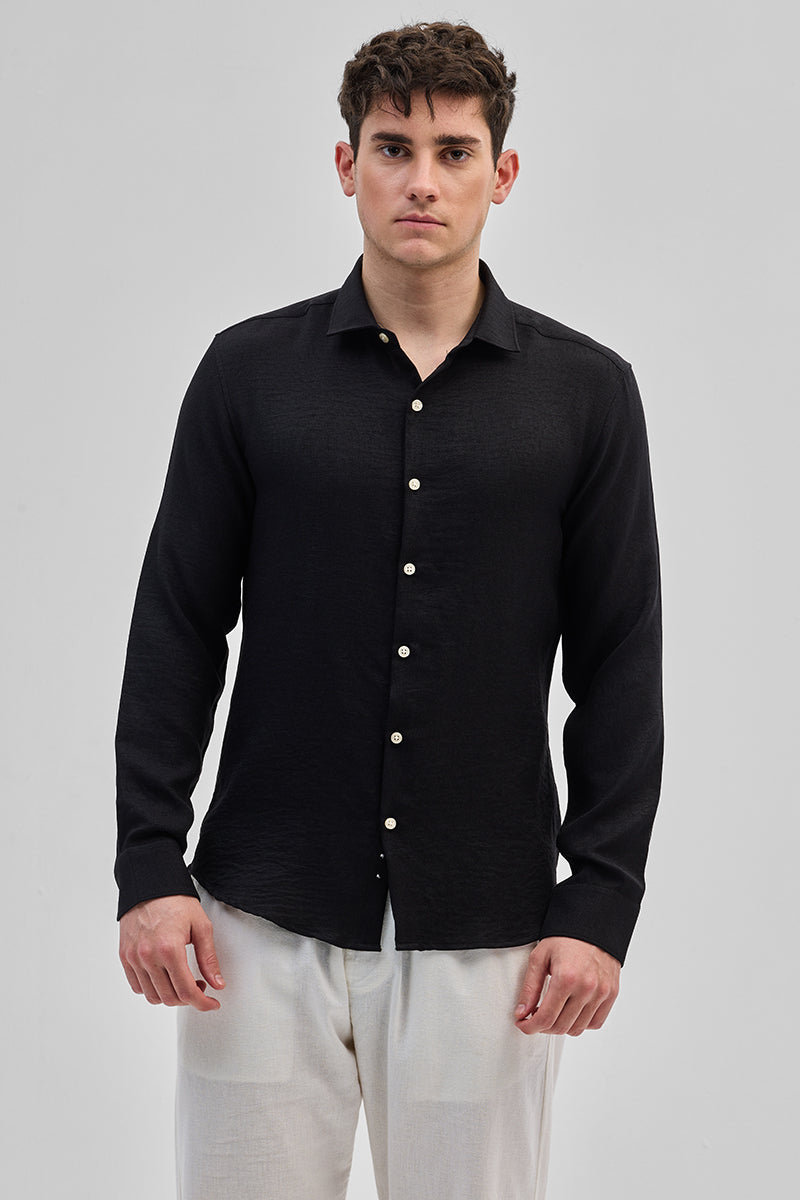SNITCH Black Textured Shirt - view 6