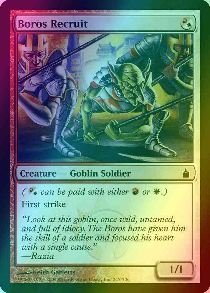 Boros recruit 243 – Magic Boros Recruit [243] [Ravnica City Of Guilds] [Foil]
