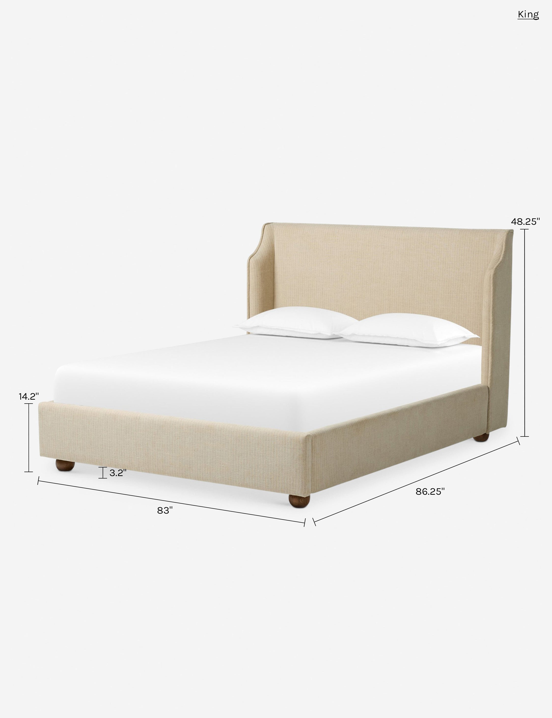 Lulu and Georgia Noelia Platform Bed by Amber Lewis x Four Hands - view 17