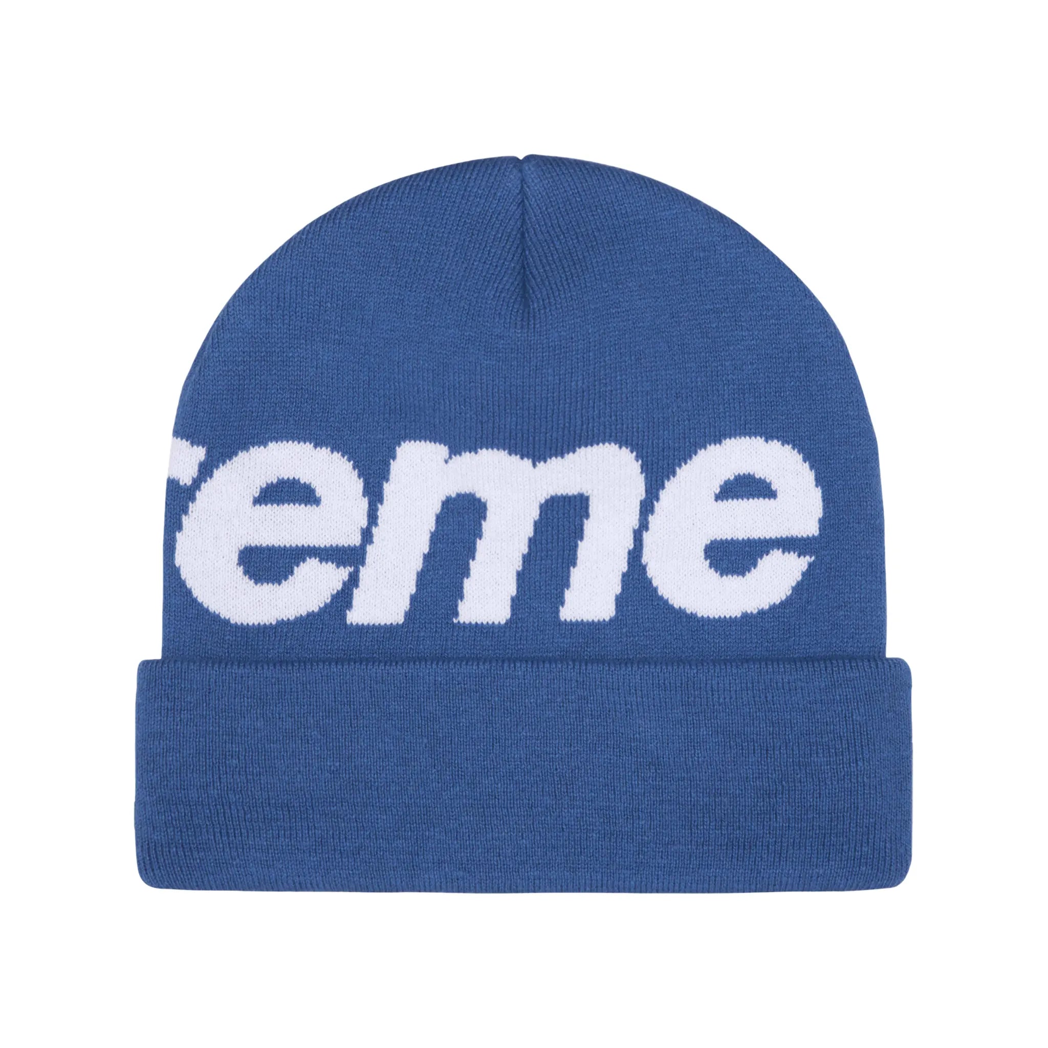 Supreme Big Logo Beanie Blue (FW24) - view 2