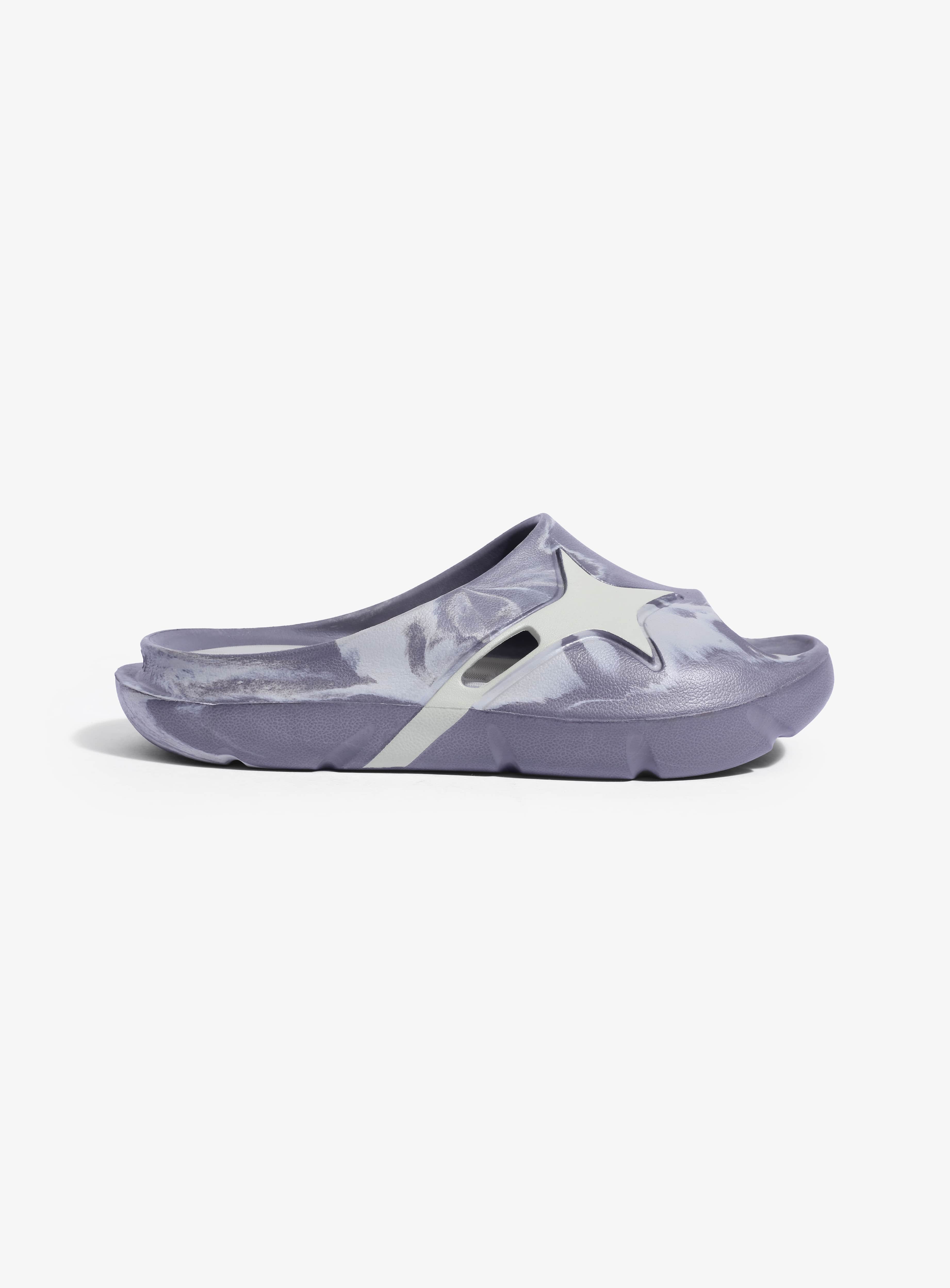 wearcomet Slides SLATE – PurpleGrey Camo