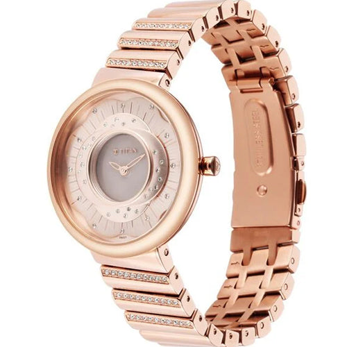 Titan Purple Unending Beauty Rose Gold Dial Analog Stainless Steel Strap Watch for Women 36mm 95160WM01 - view 2