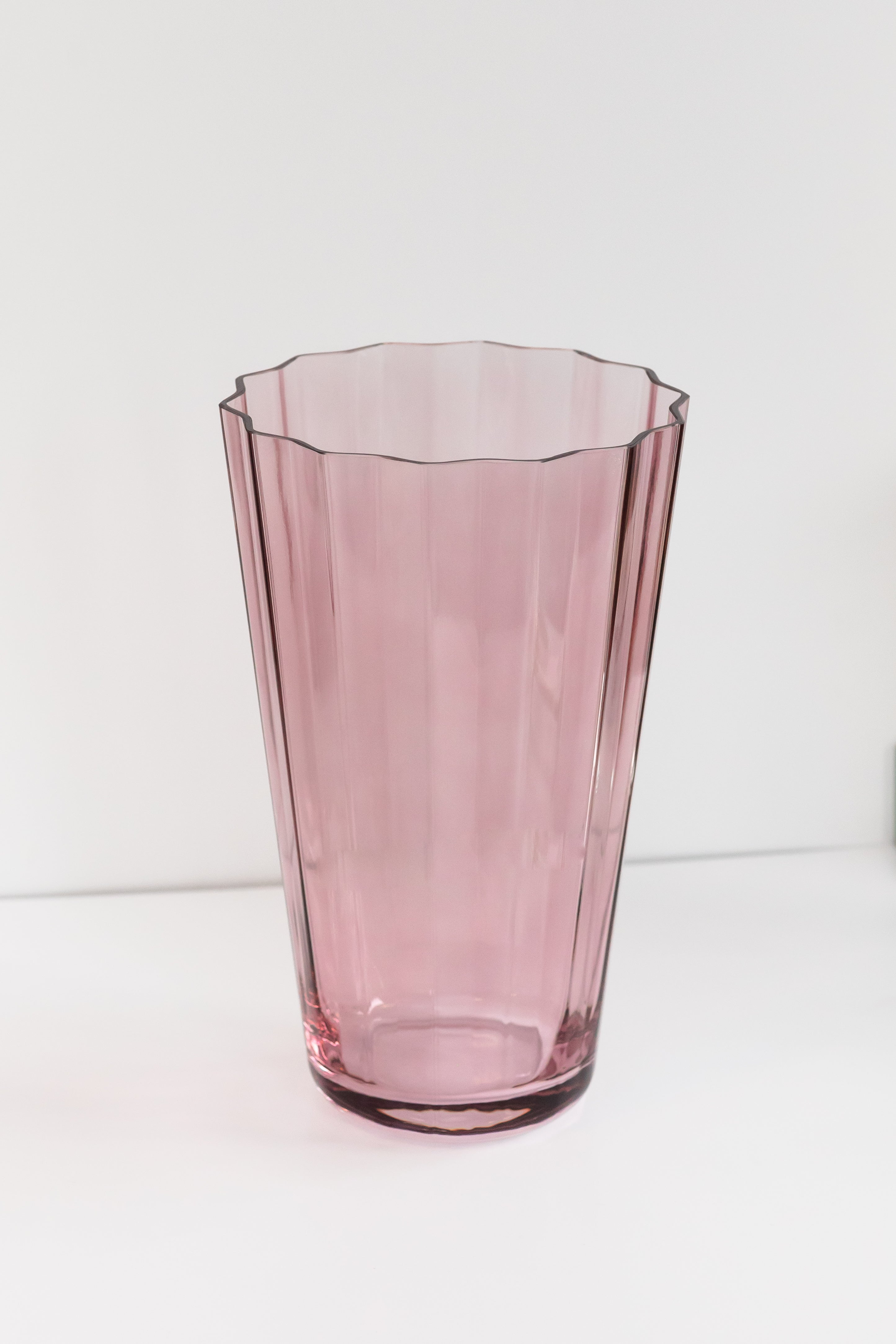 Estelle Colored Glass Estelle Colored Sunday Vase - {Rose} - view 2