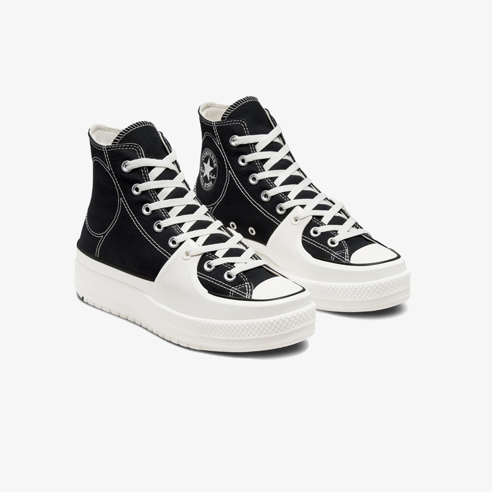 Converse | CHUCK TAYLOR ALL STAR CONSTRUCT HI { BLACK/VINTAGE WHITE/EGRET