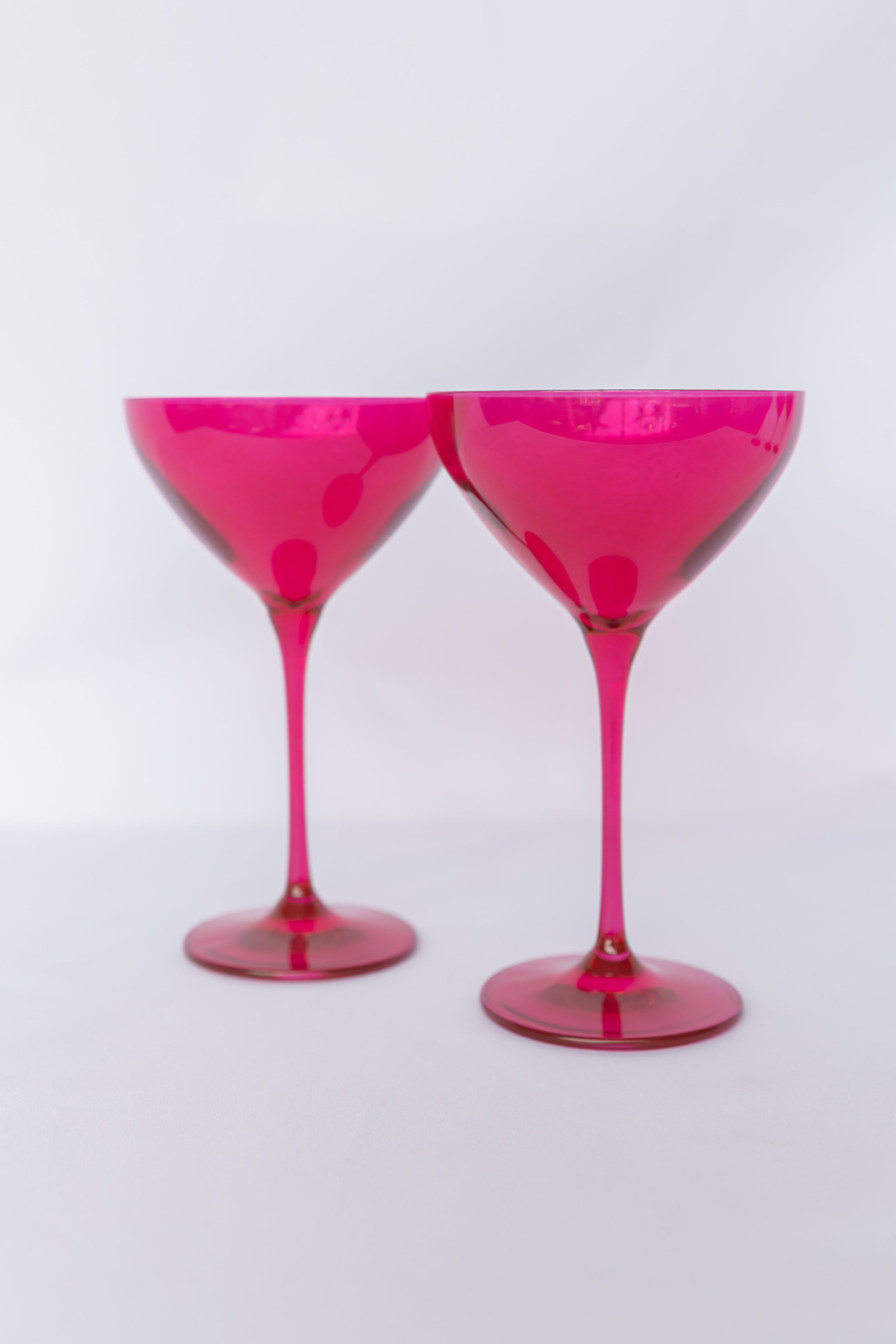 Estelle Colored Glass Estelle Colored Martini Glass - Set of 2 {Viva Magenta (Our Fuchsia)}