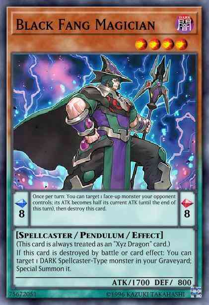 Yu-Gi-Oh! Black Fang Magician - PEVO-EN004 - Ultra Rare - 1st Edition