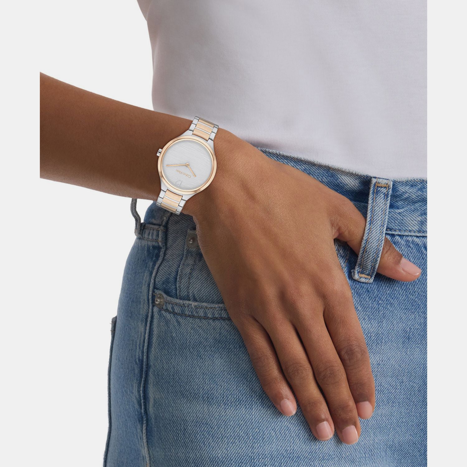 Calvin Klein Delight Women Quartz Silver Dial Analog Stainless Steel Watch 25100049 - view 4