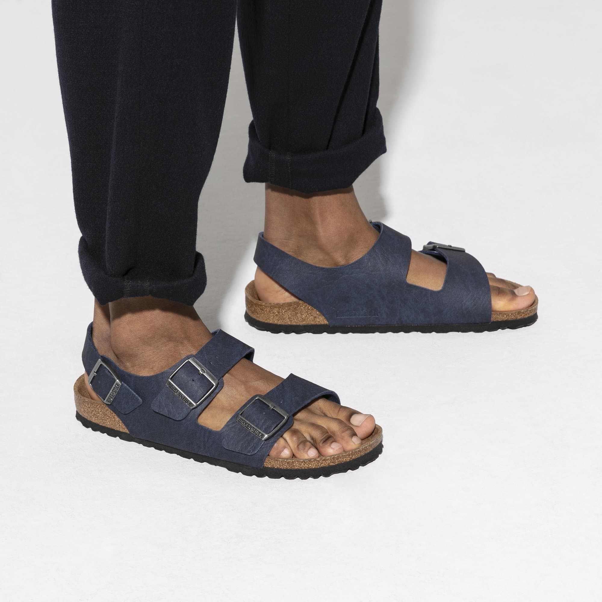 Birkenstock Milano Birko-Flor – Blue Blue/Saddle Matt Navy - view 6