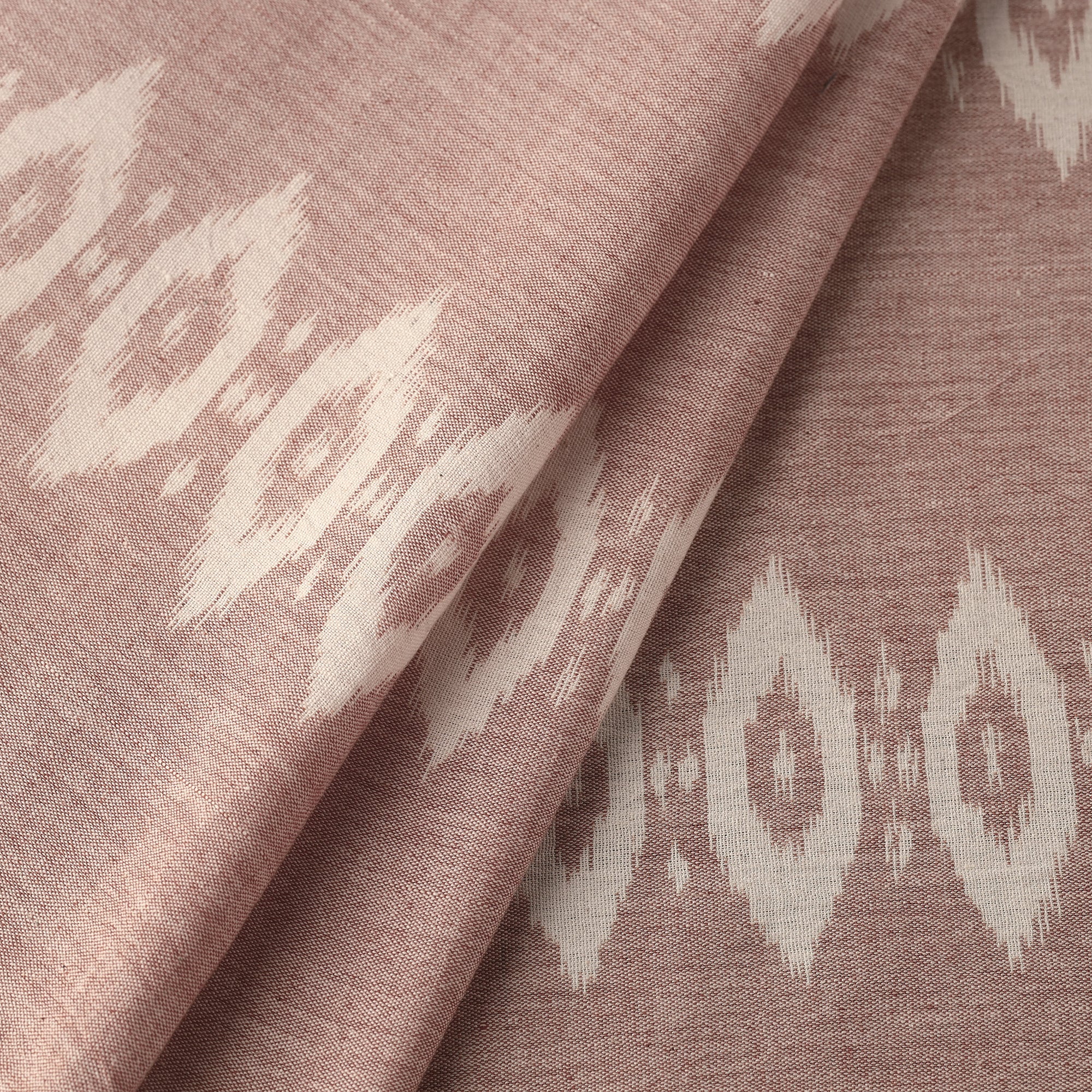 ASHOKA ASSEMBLE - CELEBRATING CRAFTS OF ODISHA Brown - Maniabandha Ikat Weave Handloom Cotton Fabric - view 2