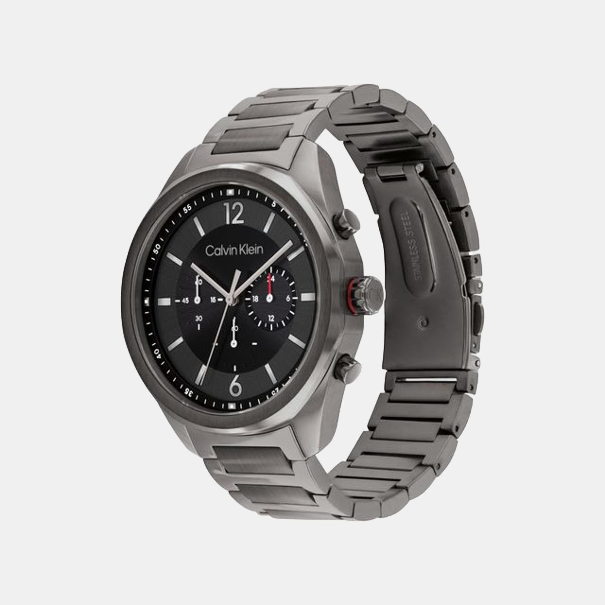 Calvin Klein Ck Force Men Quartz Black Dial Chronograph Stainless Steel Watch 25200267 - view 2