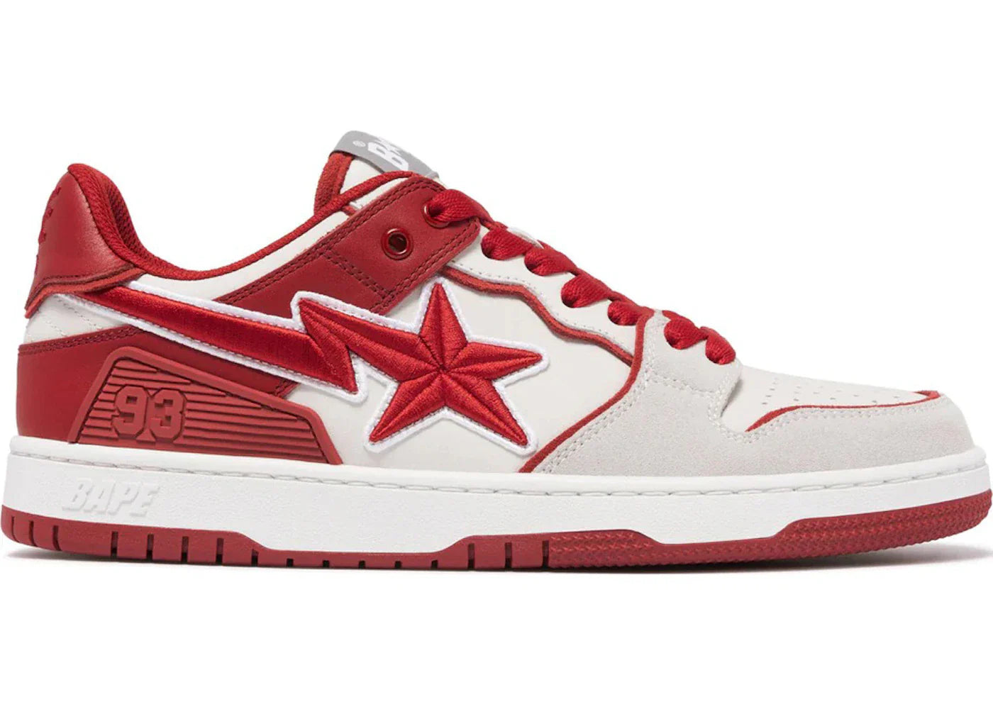 Bape A Bathing Ape Sk8 Sta #5 Red