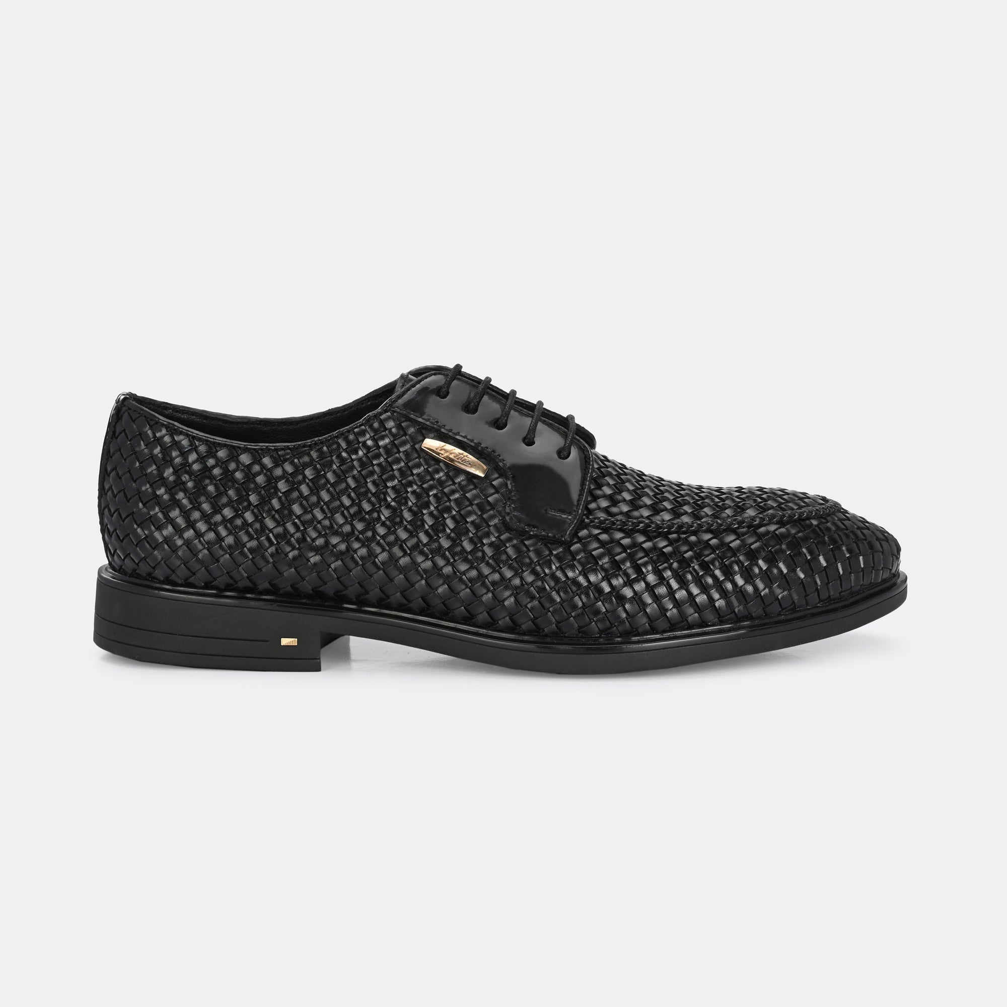 Hand-Woven Lace-Up Shoes by Lafattio – Black - view 2