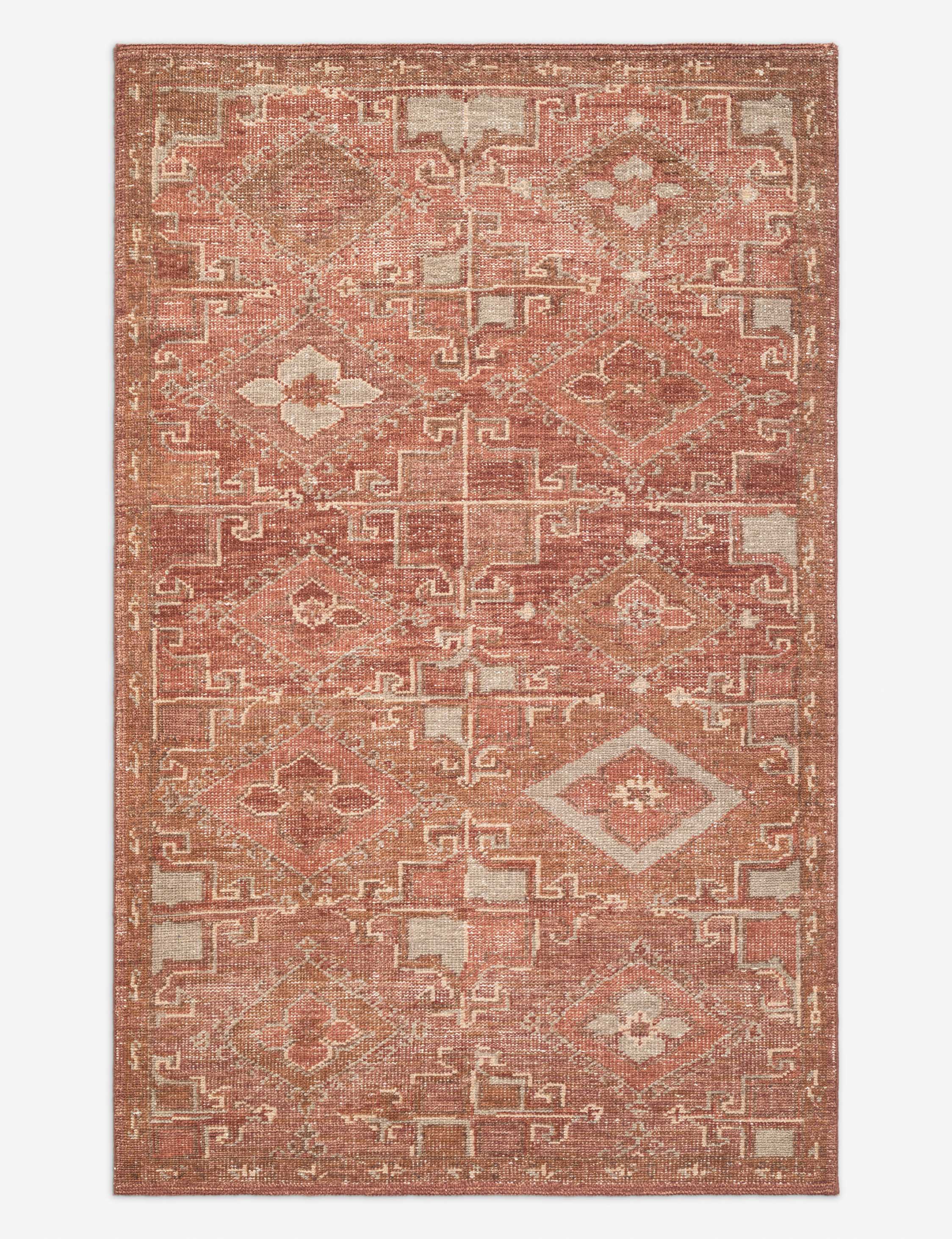 Lulu and Georgia Ihsan Hand-Knotted Wool Rug – Red
