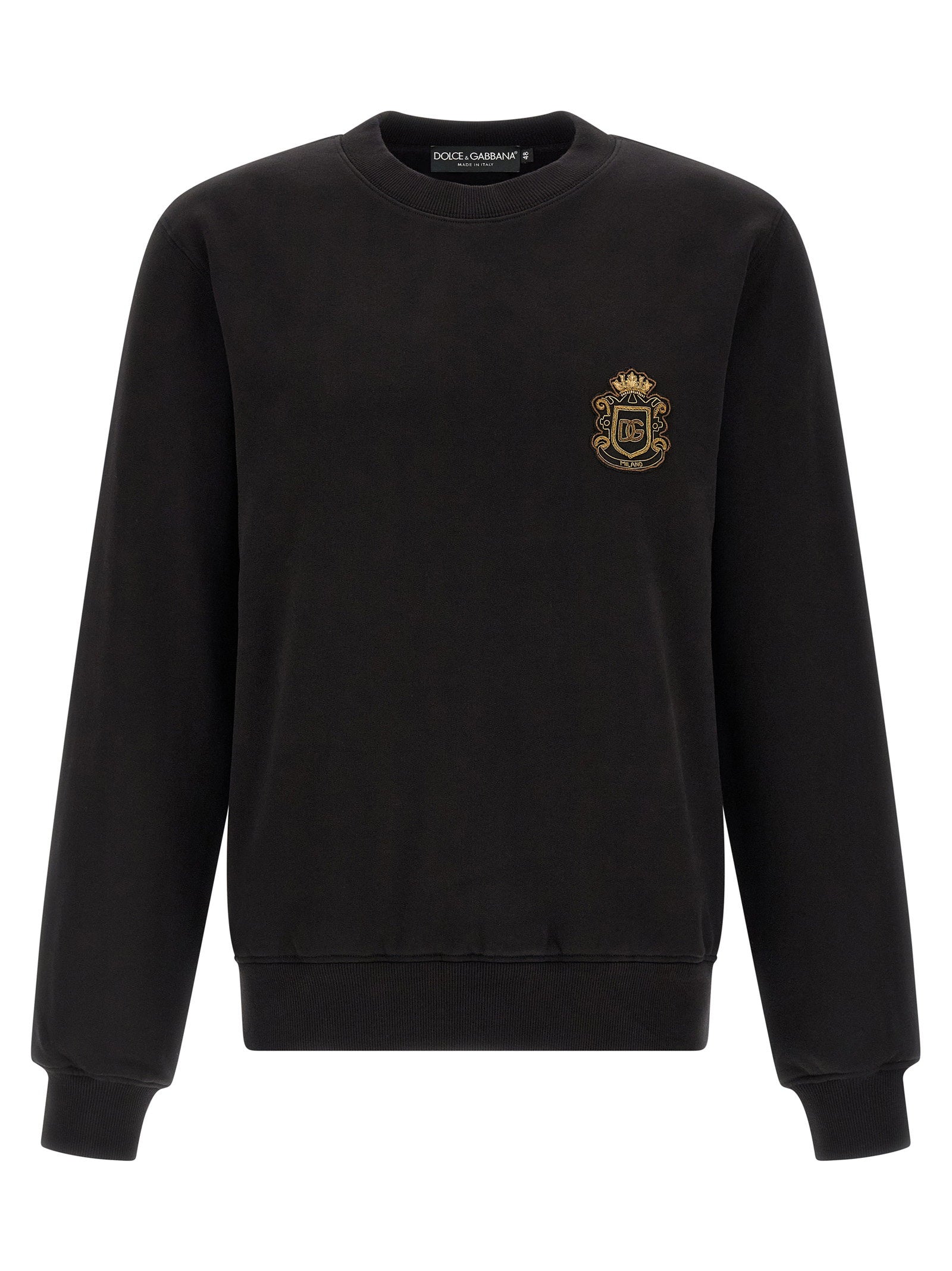 Dolce & Gabbana Heraldic Patch Sweatshirt – 100% cotton