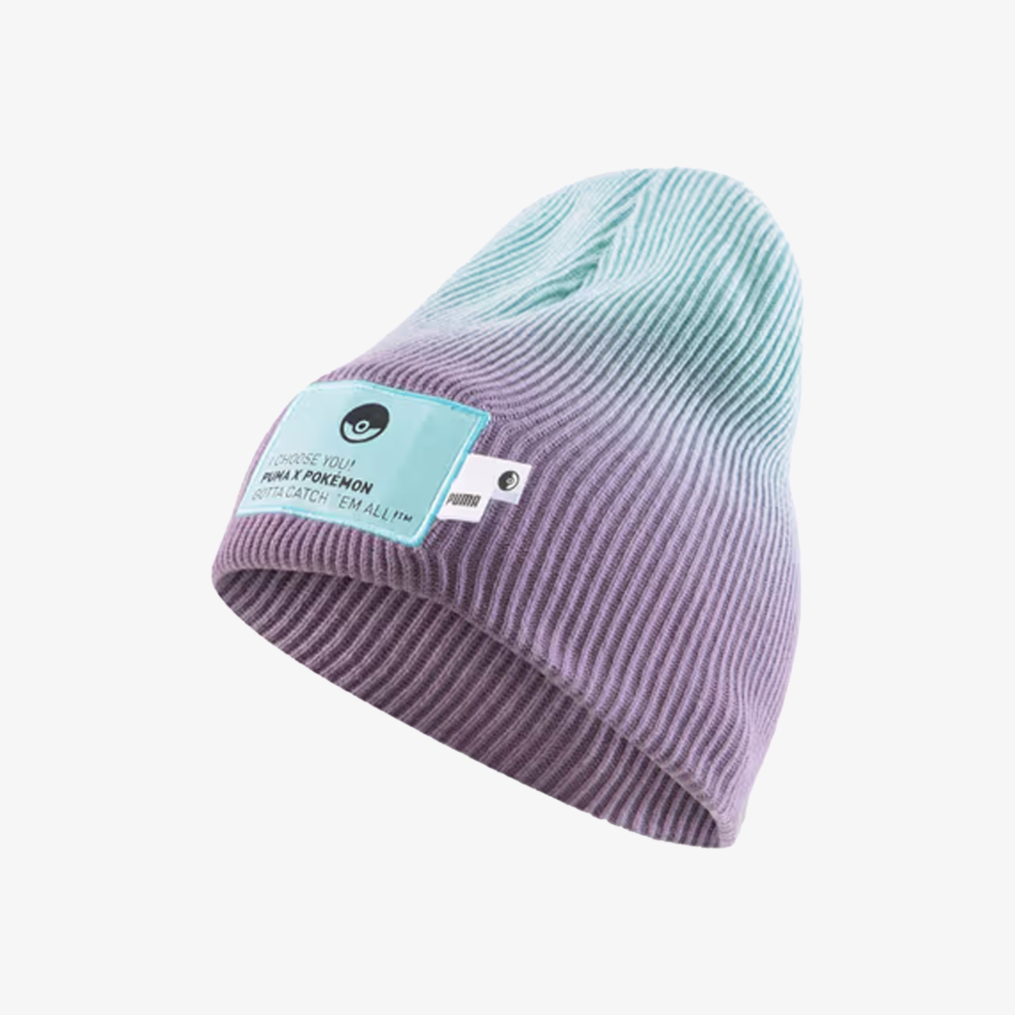 Puma | X Pokemon Beanie { Purple Charcoal-light Aqua