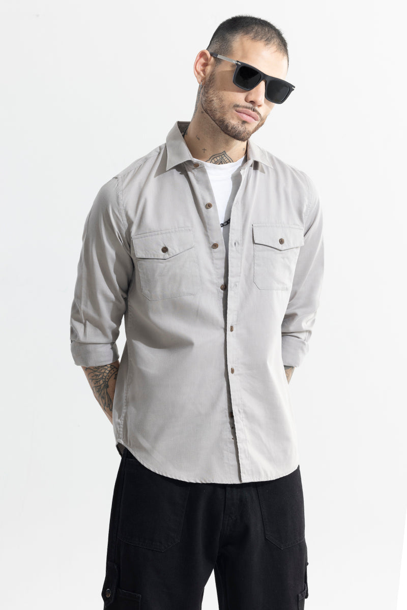 SNITCH Kameron Pastel Grey Shirt