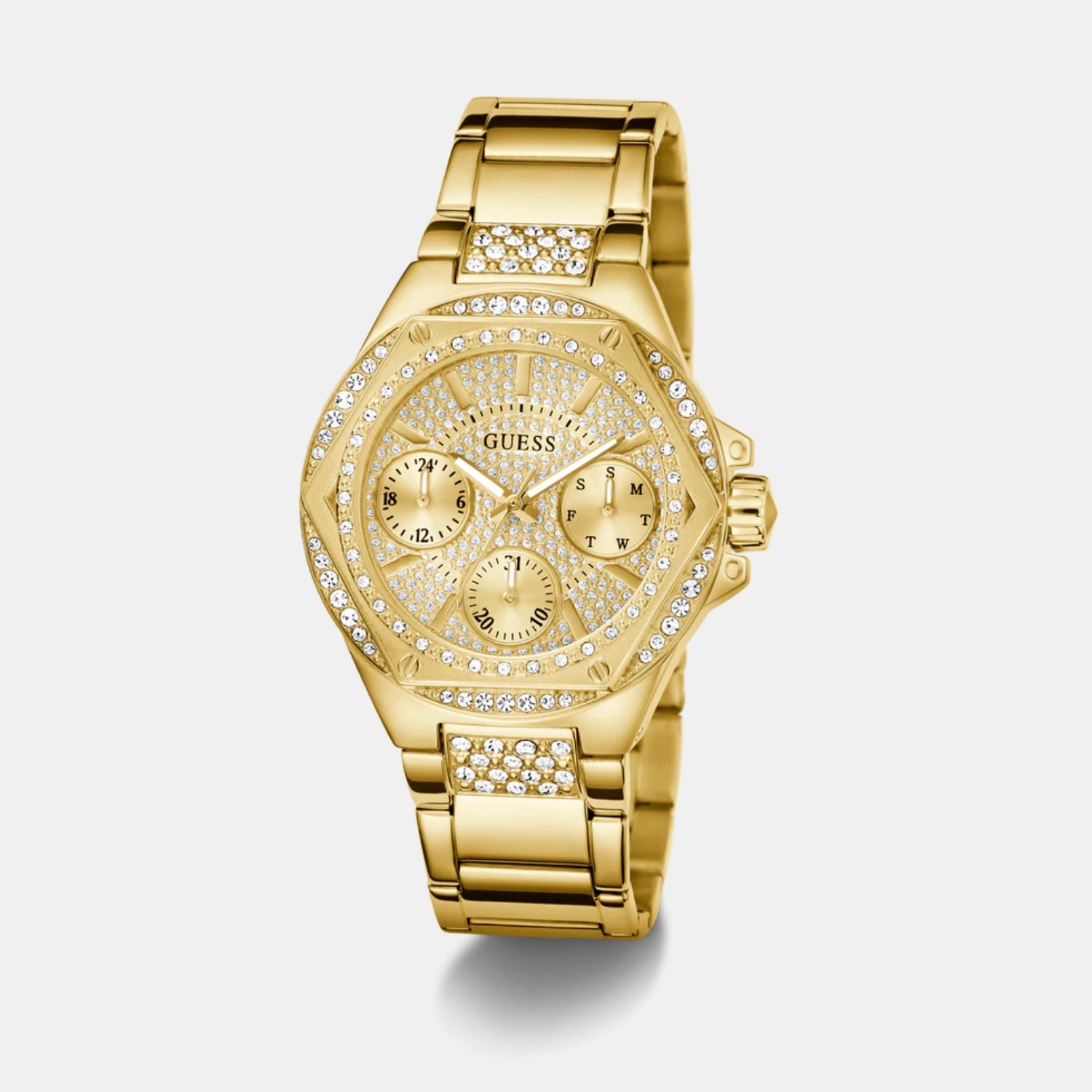Guess Trend Women Quartz Champagne Dial Multi-Function Stainless Steel Watch GW0878L2 - view 2