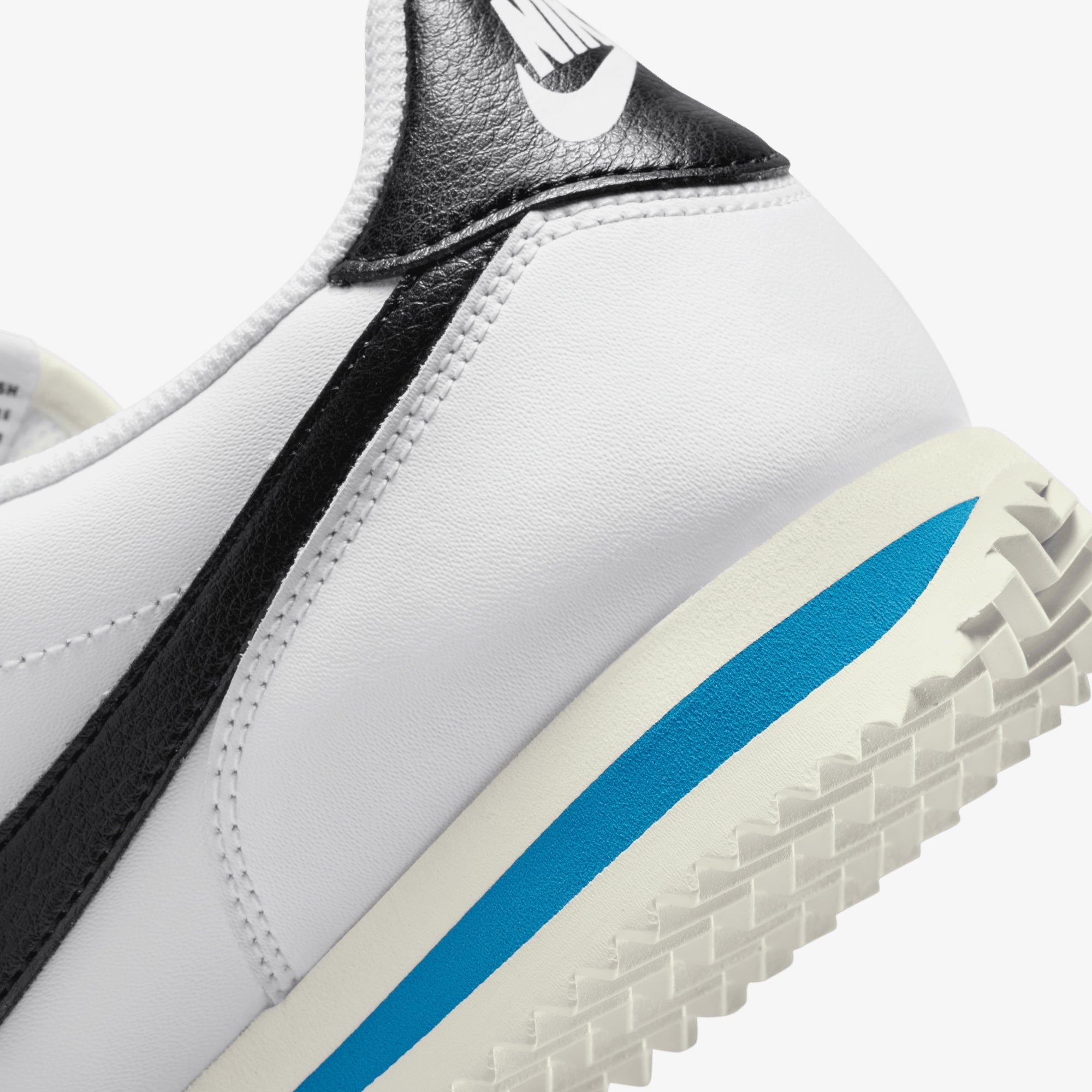 Nike | CORTEZ { WHITE/BLACK-LT PHOTO BLUE-SAIL - view 4