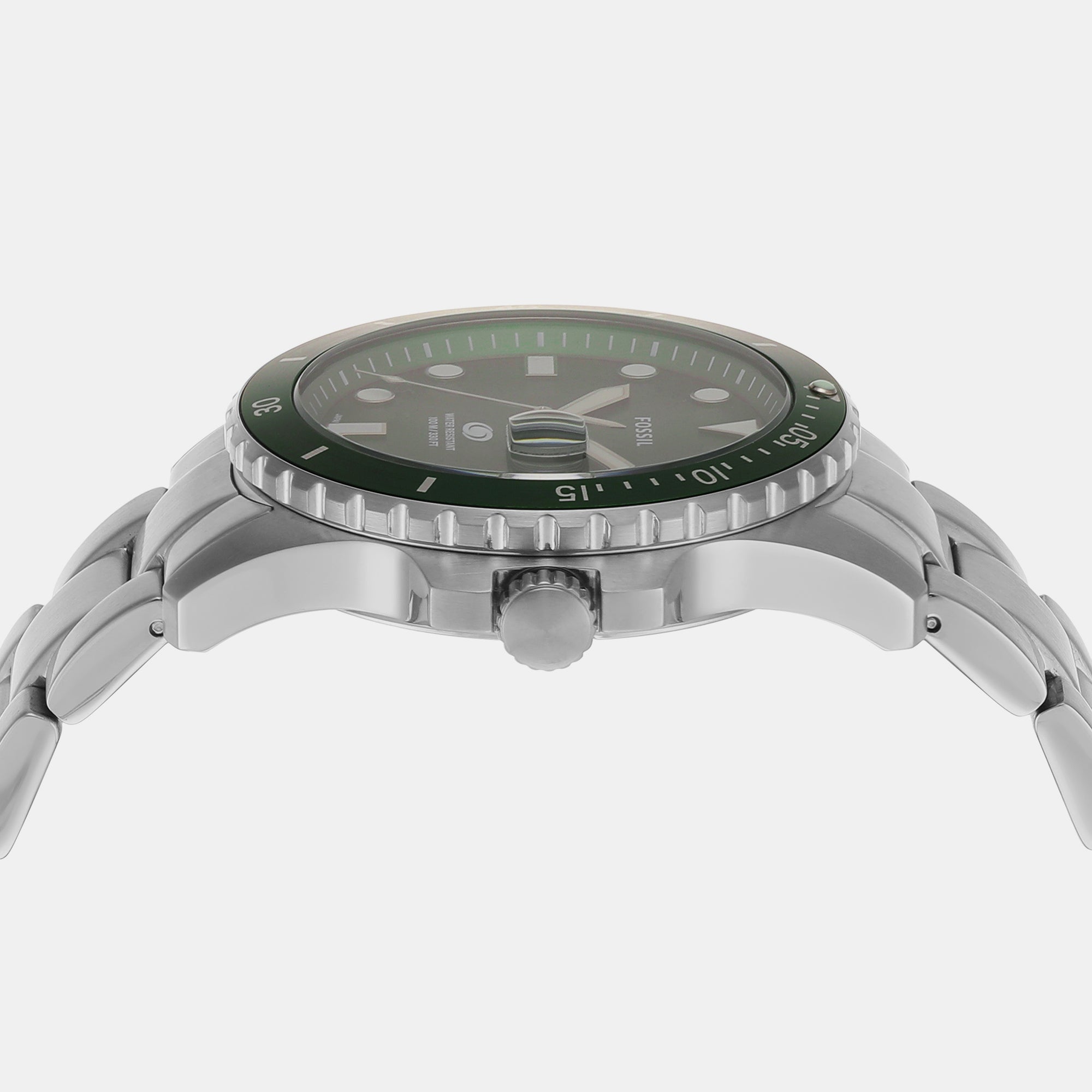 Fossil Blue Dive Men Quartz Green Dial Analog Stainless Steel Watch FS6033 - view 4