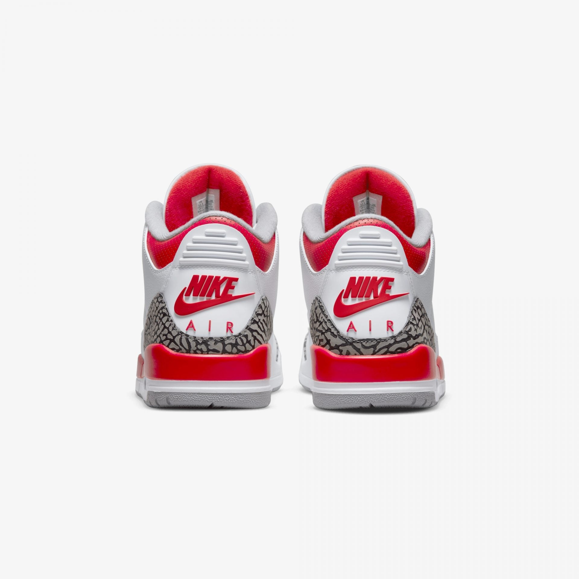 Jordan | AIR JORDAN 3 RETRO { WHITE / FIRE RED - view 3
