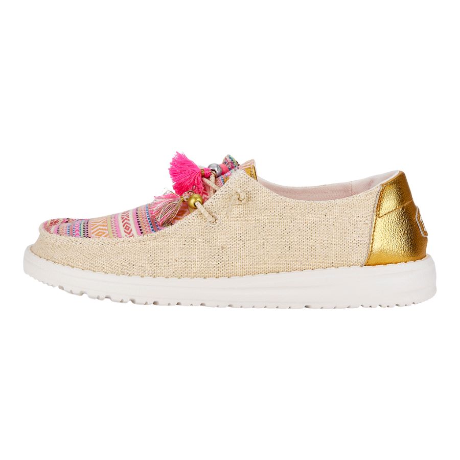 HEYDUDE shoes Wendy Boho Festival - Natural/Multi