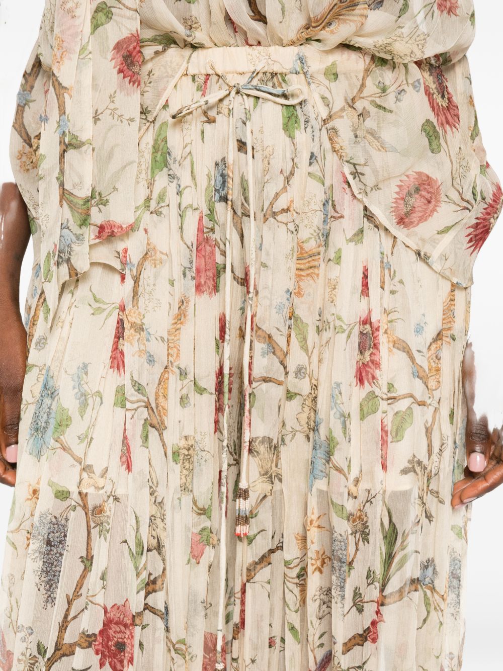 Into The East Printed Silk Trousers - view 5
