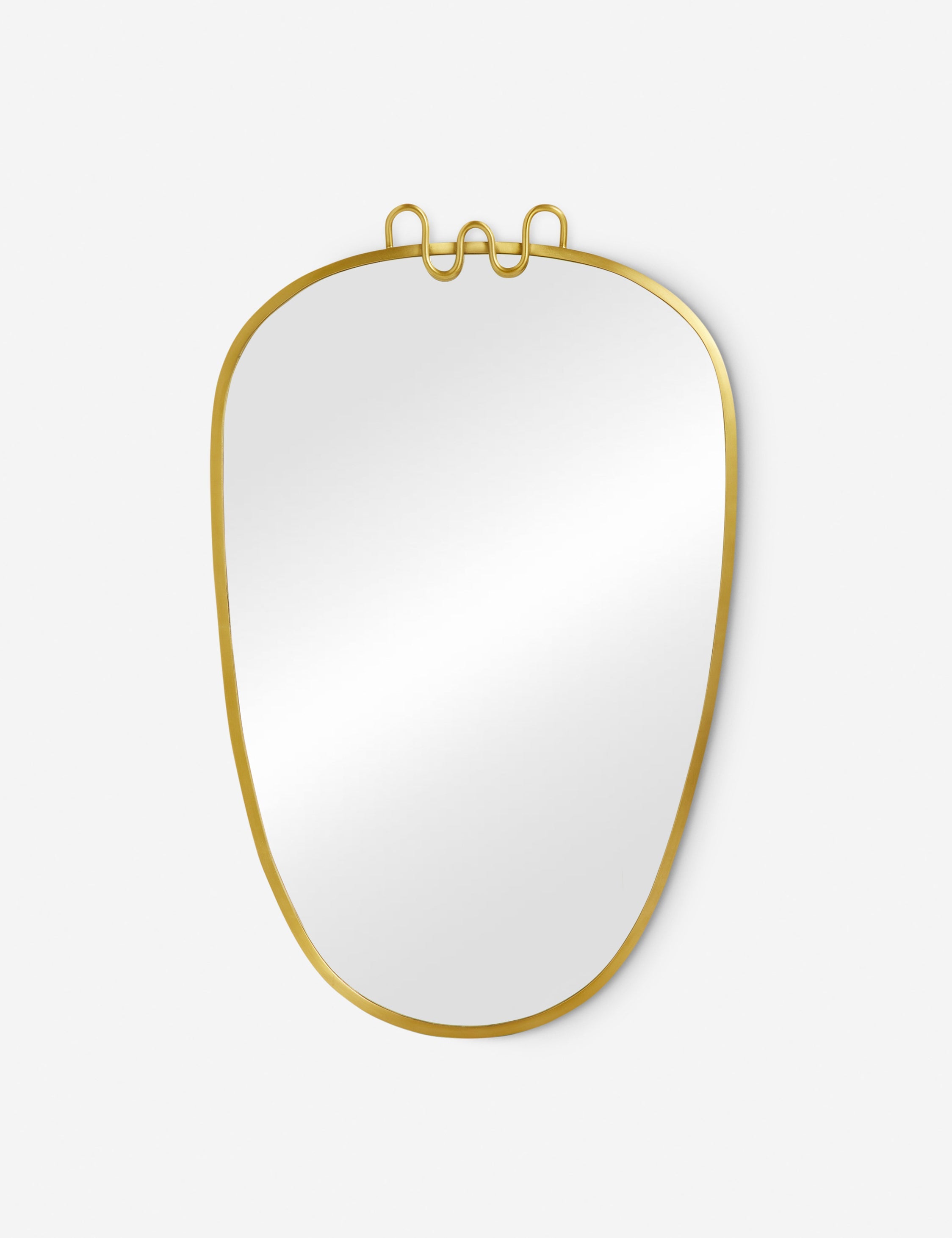 Lulu and Georgia Ribbon Shield Mirror by Sarah Sherman Samuel