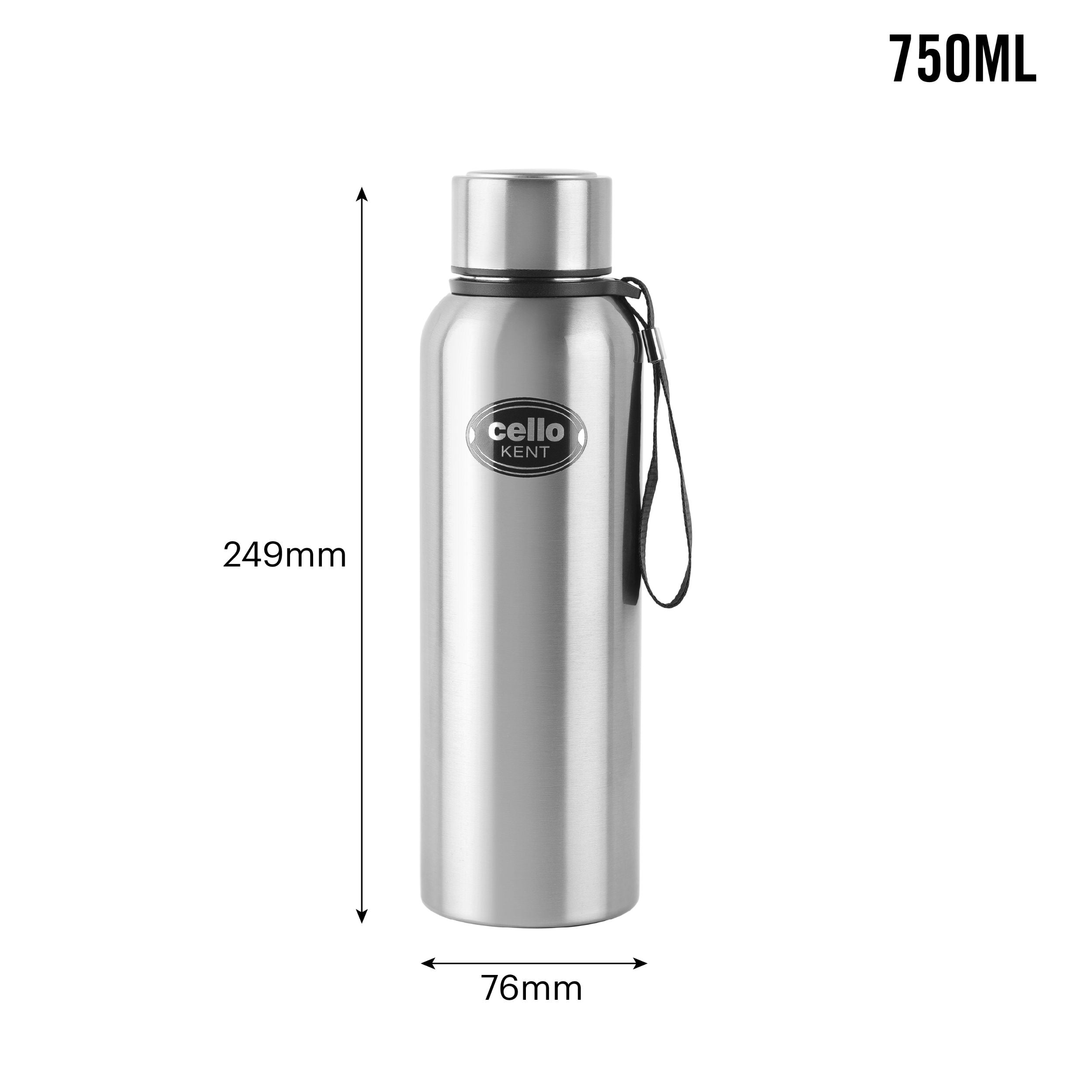 Cello Kent Flask, Vacusteel Water Bottle, 750ml - view 7